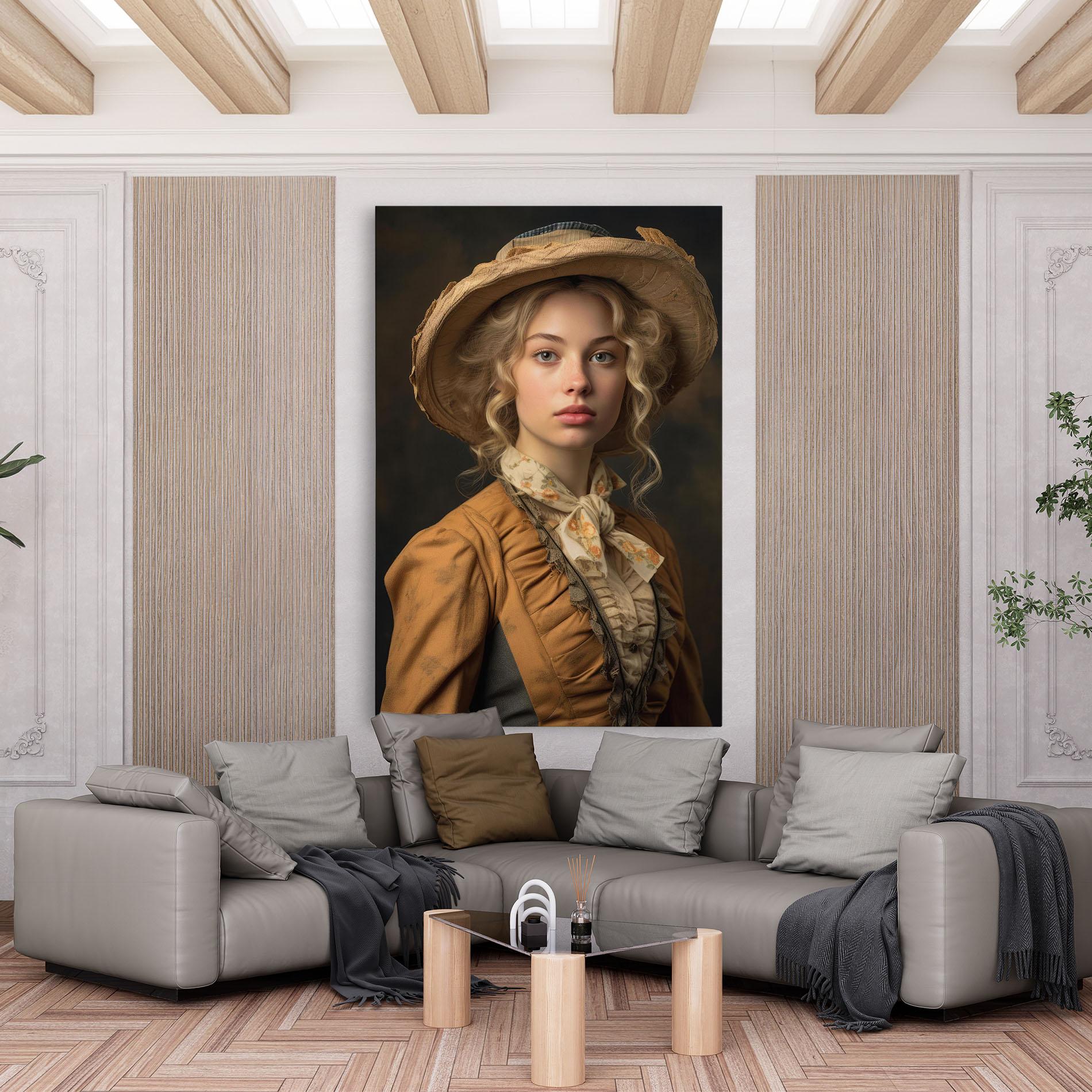 Leinwandbild Pretty Vintage Blonde mockup 6