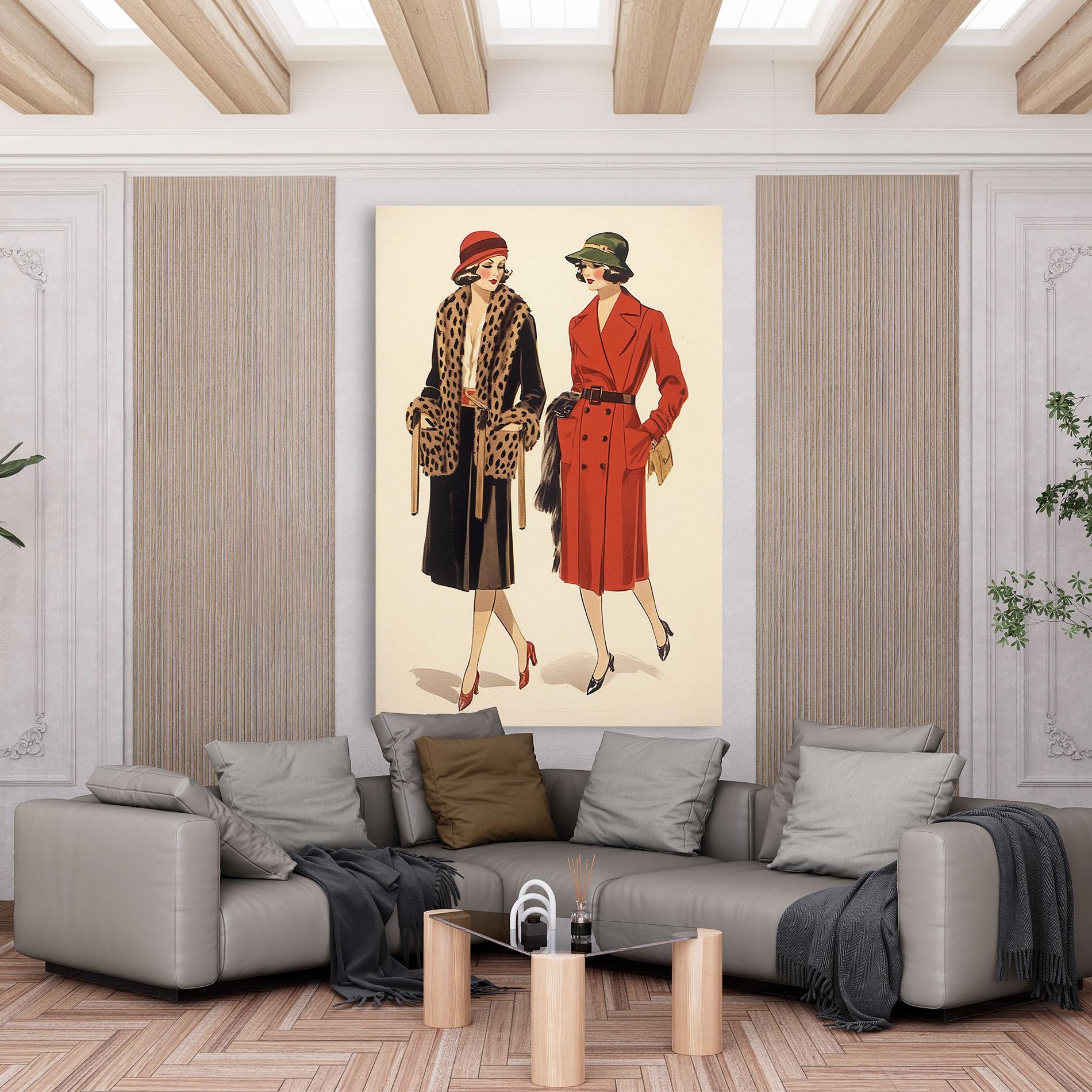 Leinwandbild Vintage Side By Side mockup 6