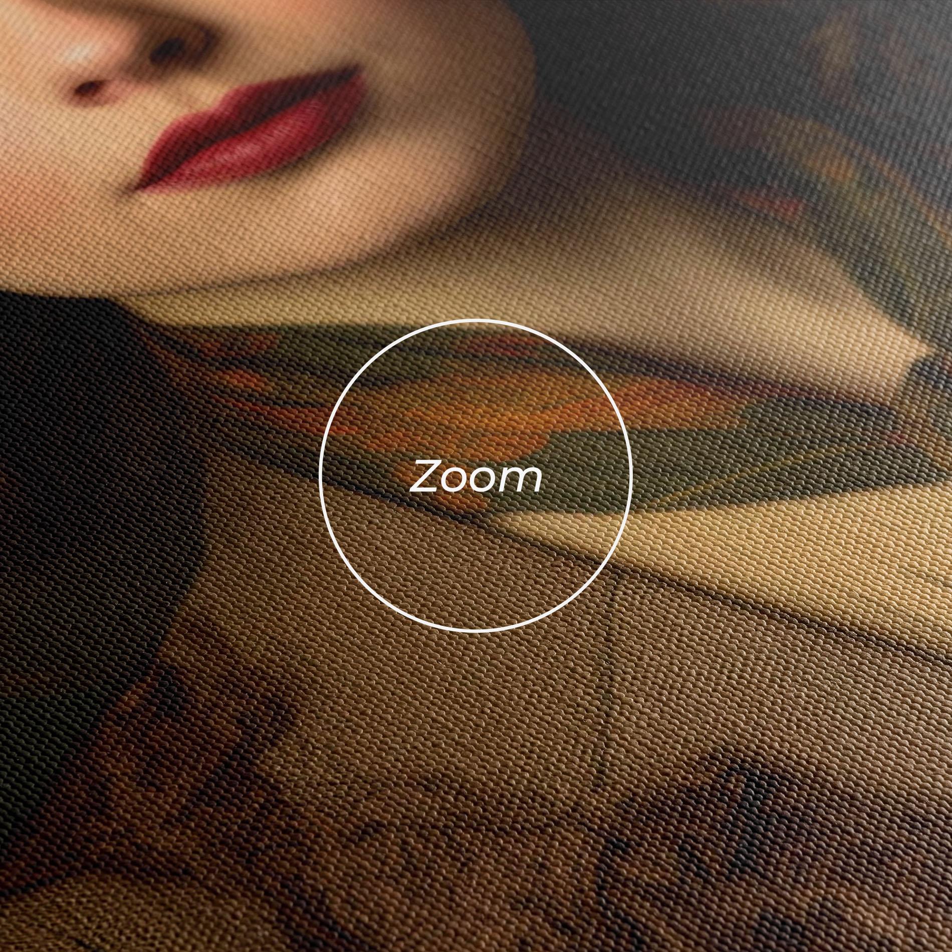 Leinwandbild Cream Vintage Hat mockup 3