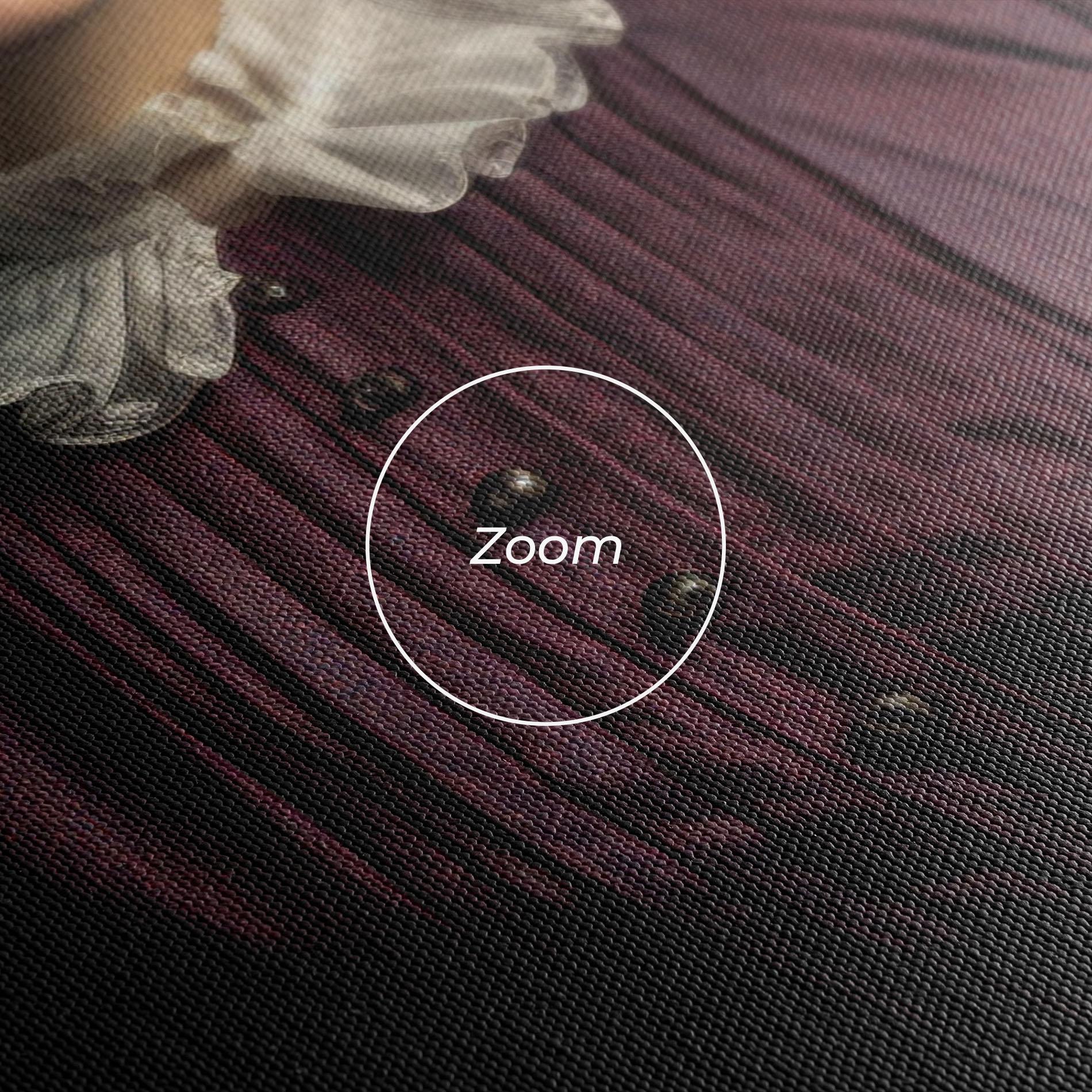 Leinwandbild Holding Vintage Rose mockup 3