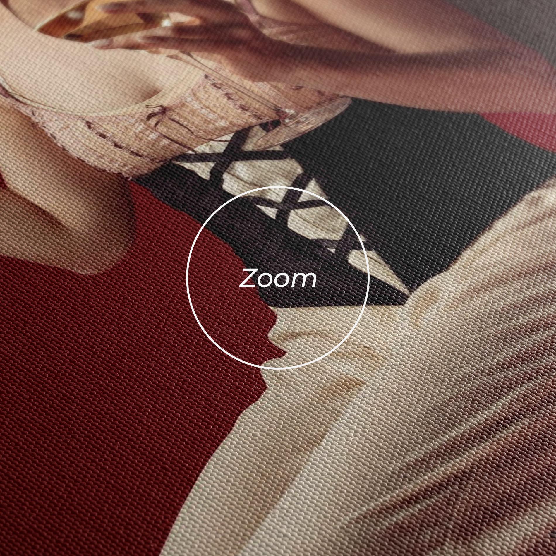 Leinwandbild Medieval Redhead Woman mockup 3