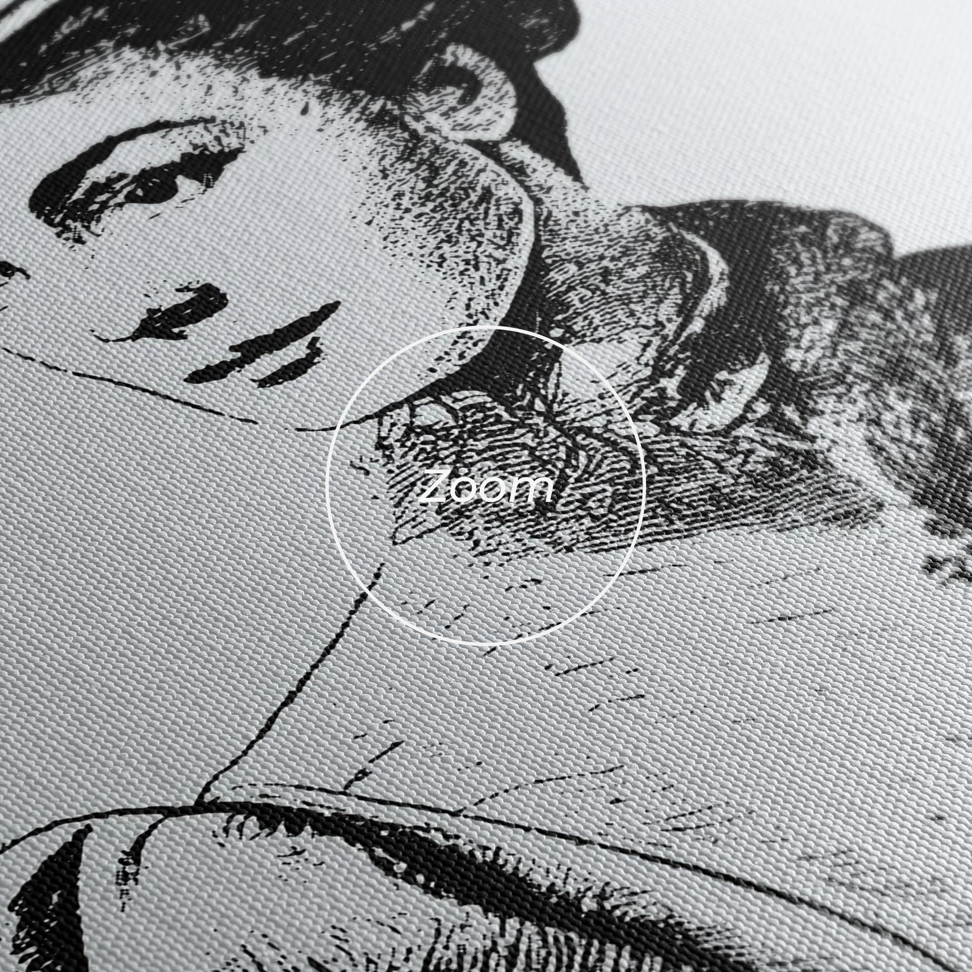 Leinwandbild Noble Lady Hat mockup 3