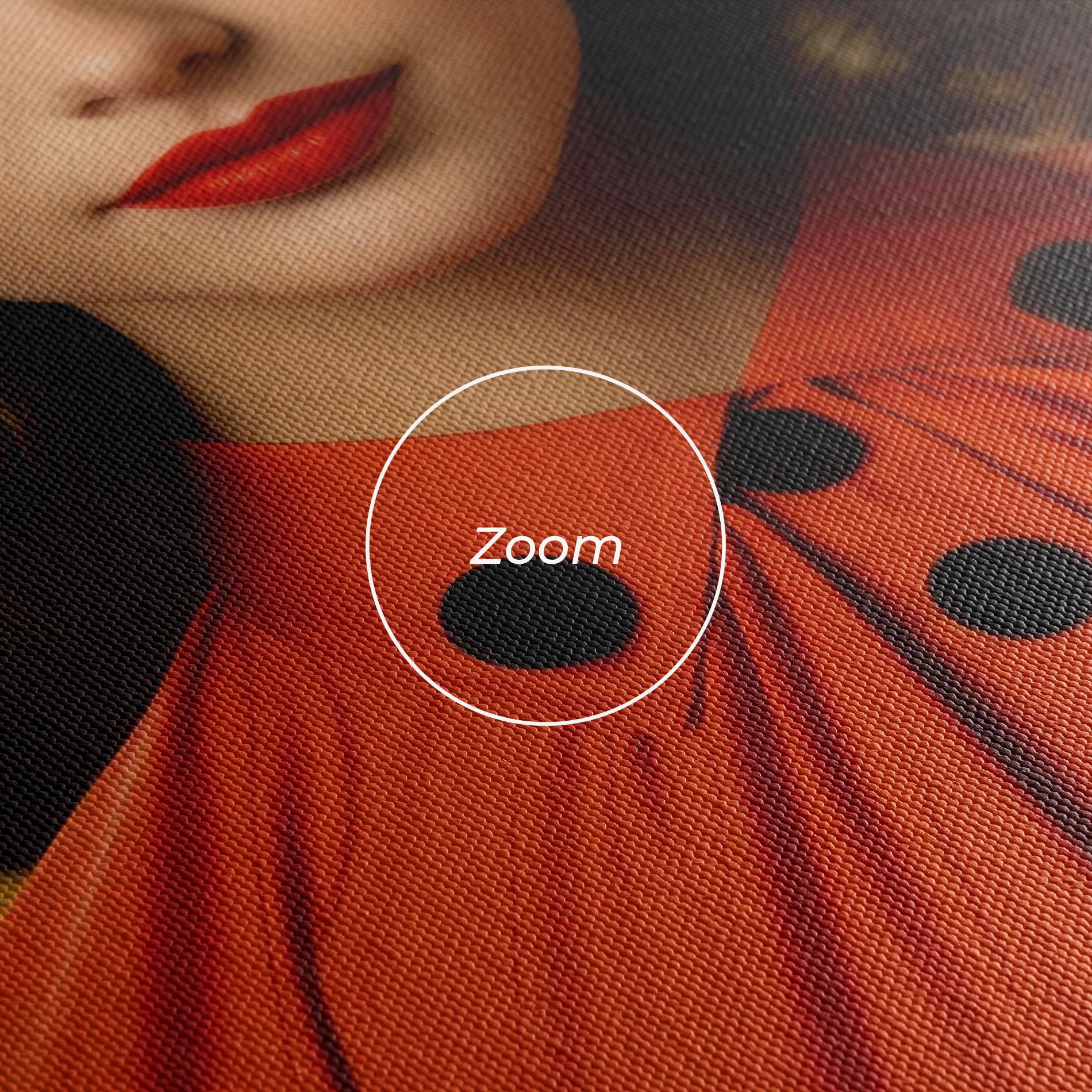 Leinwandbild Vintage Red Black mockup 3