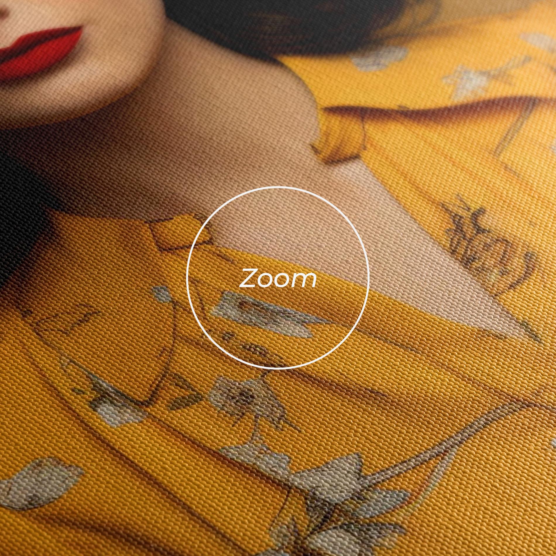 Leinwandbild Yellow Red Dress mockup 3