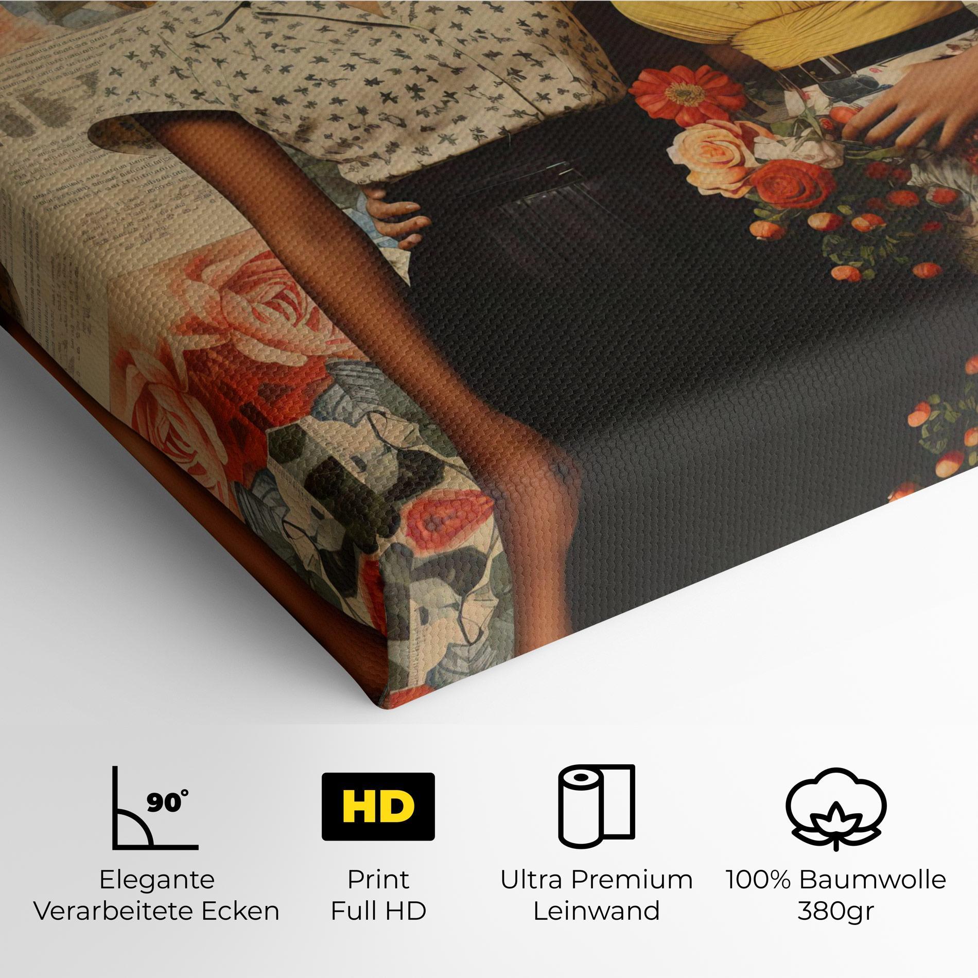 Leinwandbild Friendship Vintage Power mockup 4