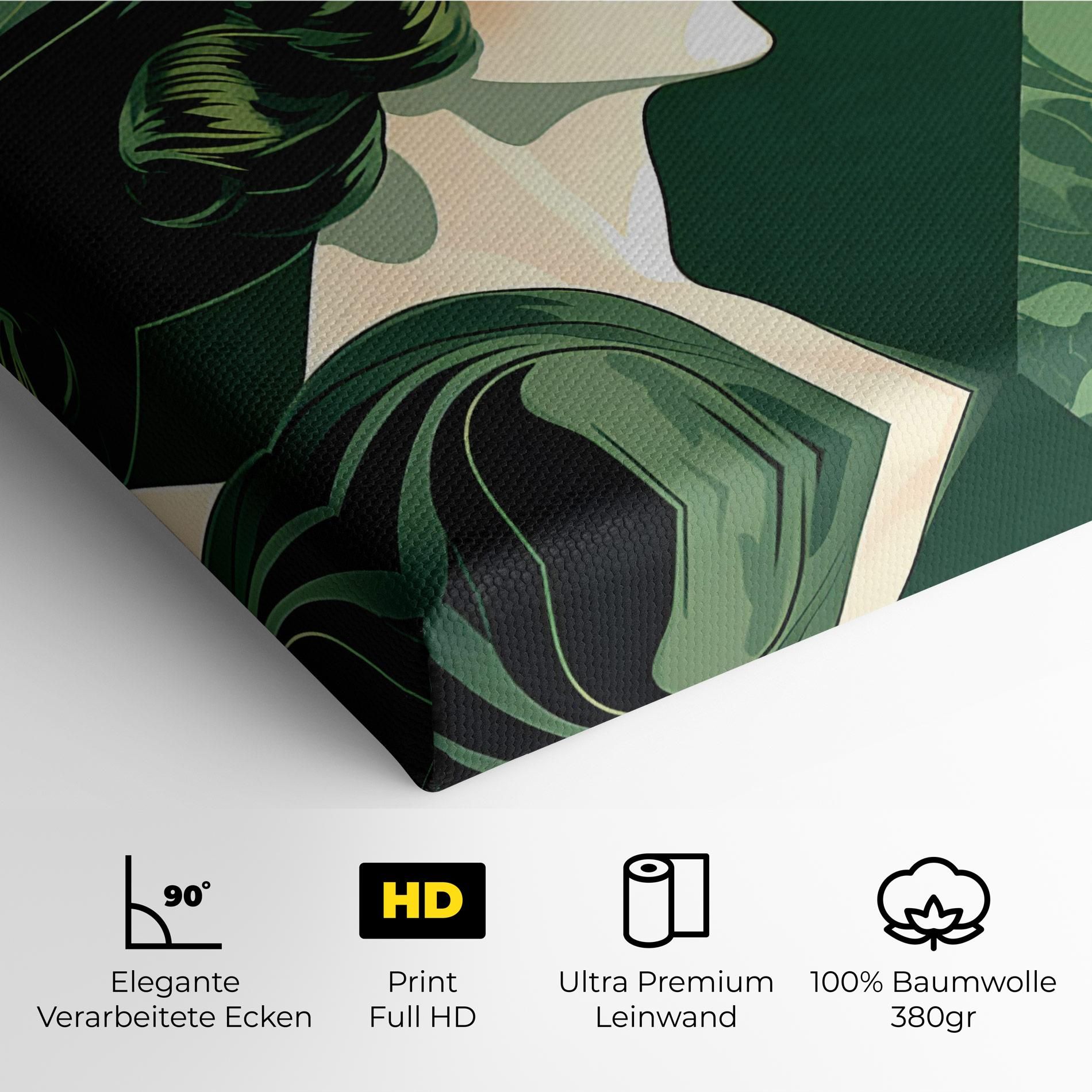 Green Woman Painting mockup 4