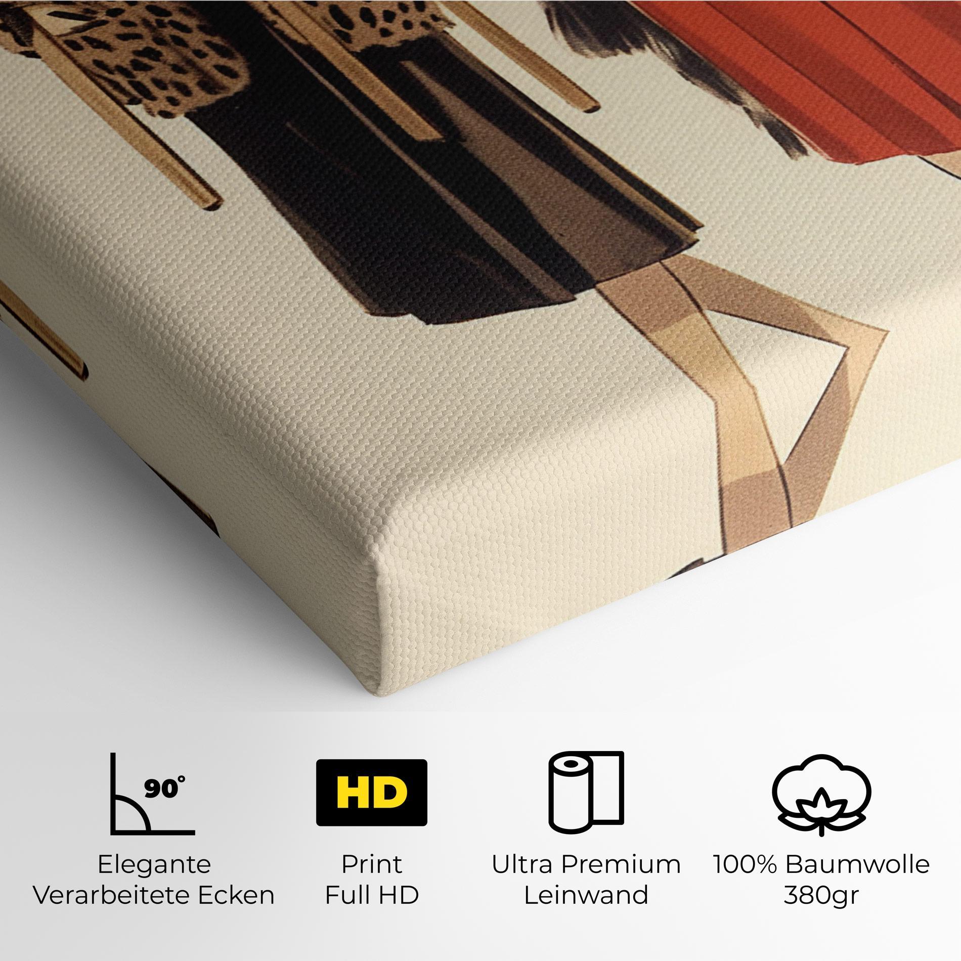 Leinwandbild Vintage Side By Side mockup 4