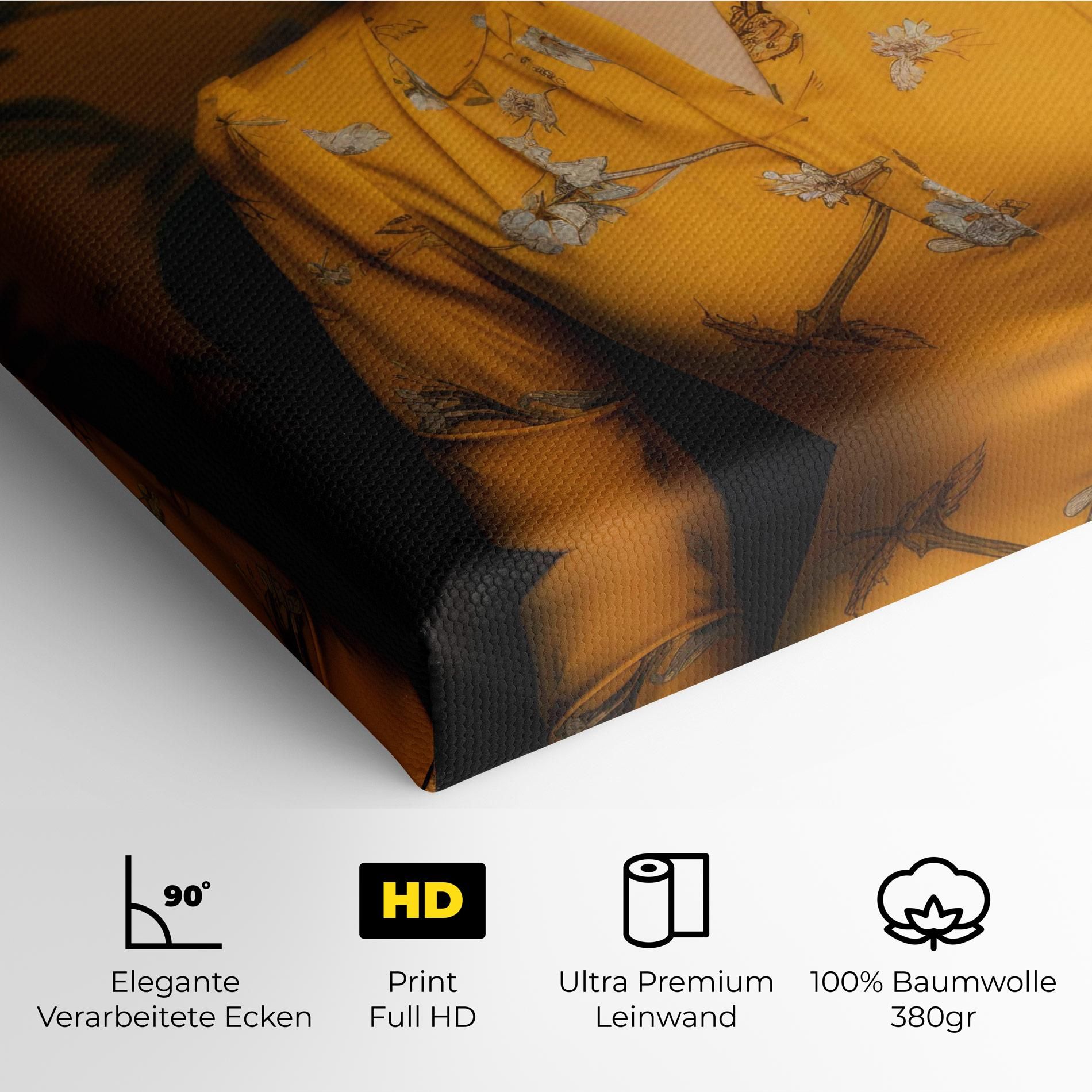 Yellow Red Dress mockup 4