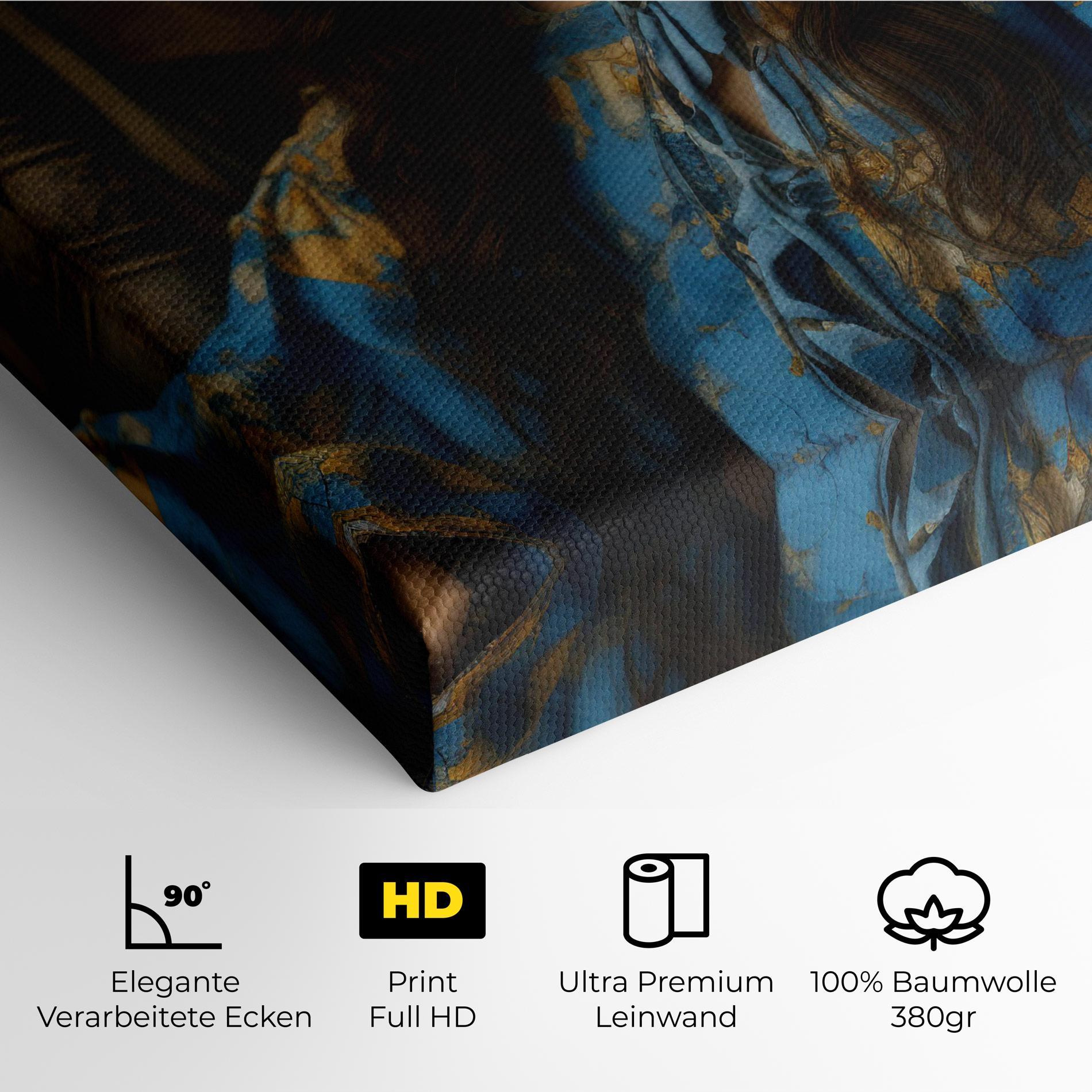 Leinwandbild Yellow Rose Dress mockup 4