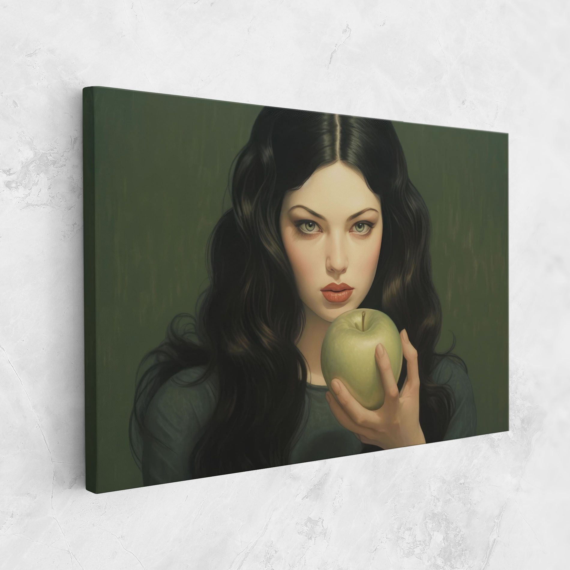 Green Apple Painting mockup 1