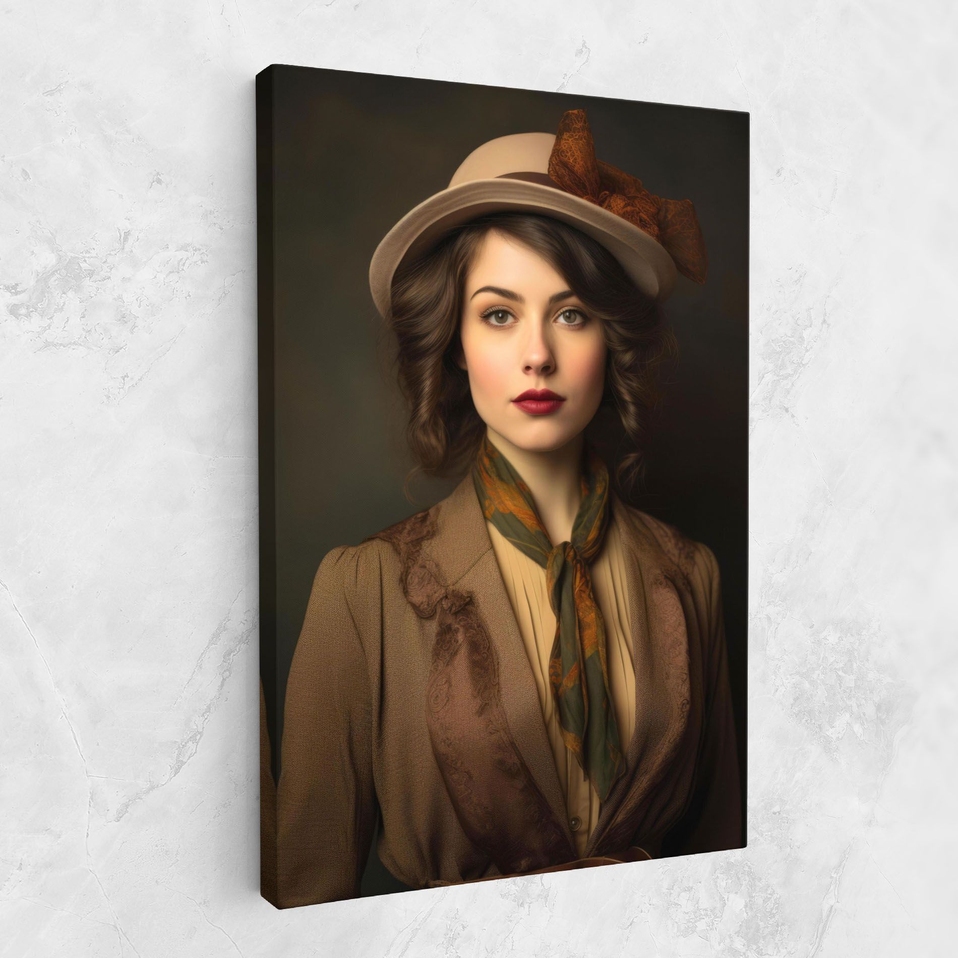 Cream Vintage Hat mockup 1