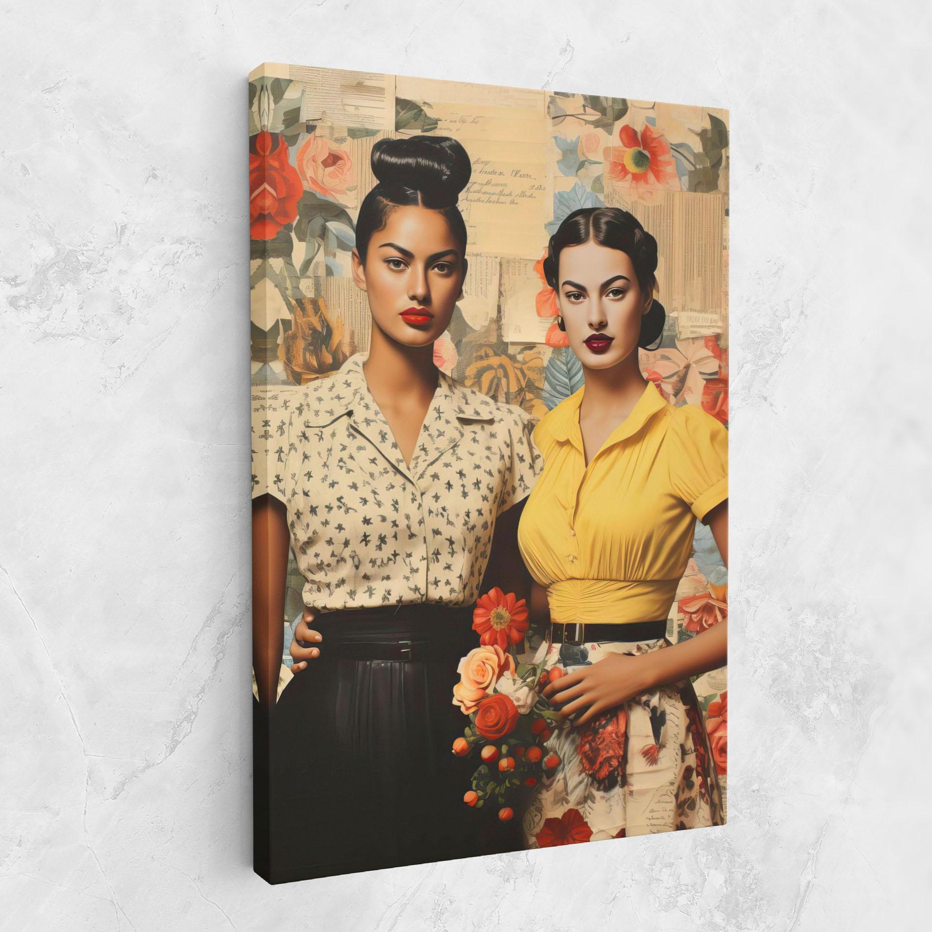 Leinwandbild Friendship Vintage Power mockup 1
