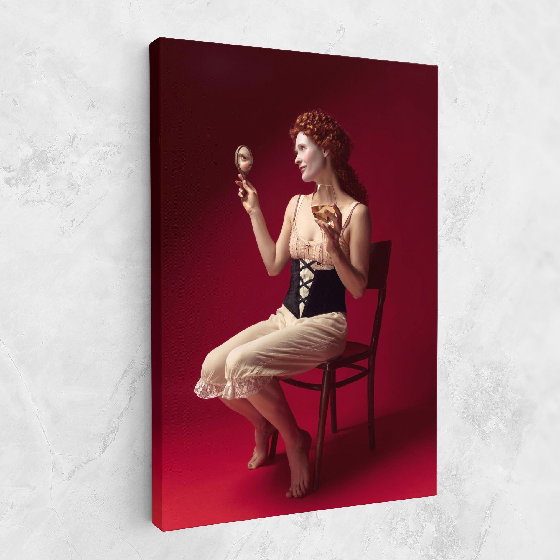 Medieval Redhead Woman mockup 1