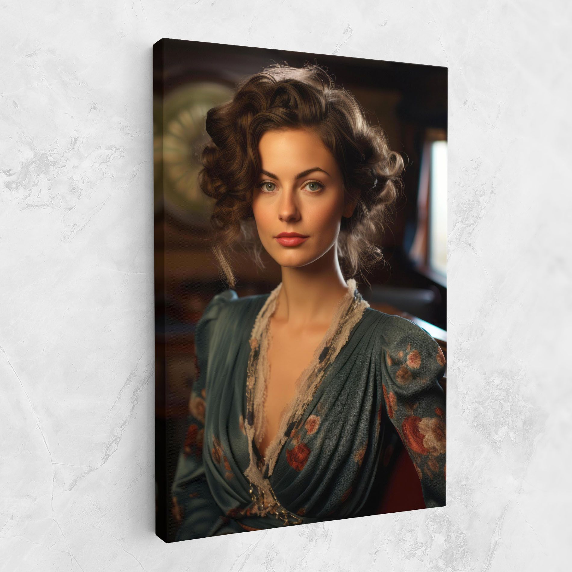 Pink Flowers Dress mockup 1