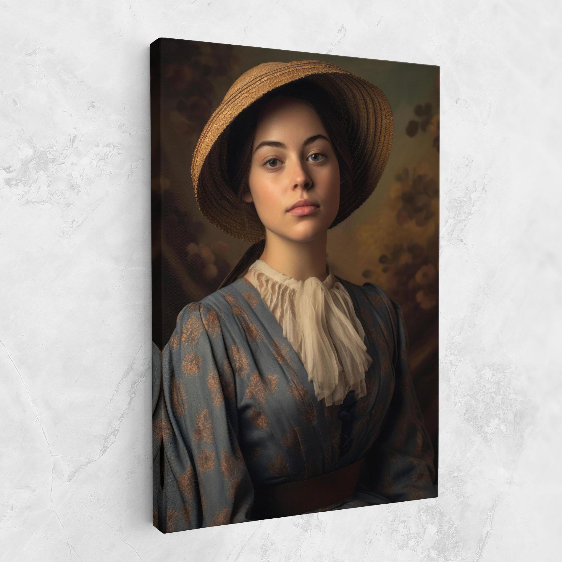 Leinwandbild Vintage Blue Dress mockup 1