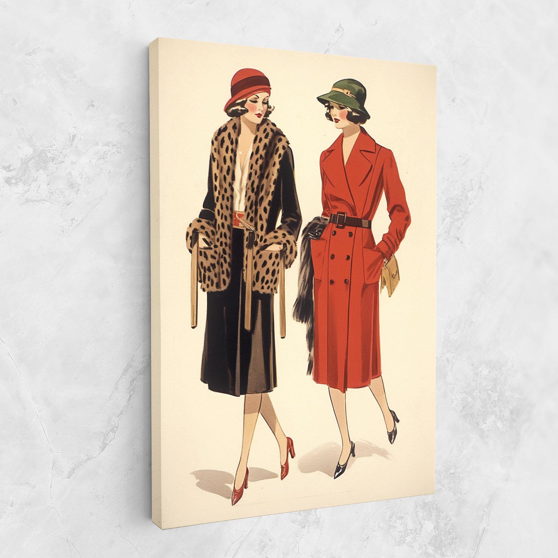 Leinwandbild Vintage Side By Side mockup 1