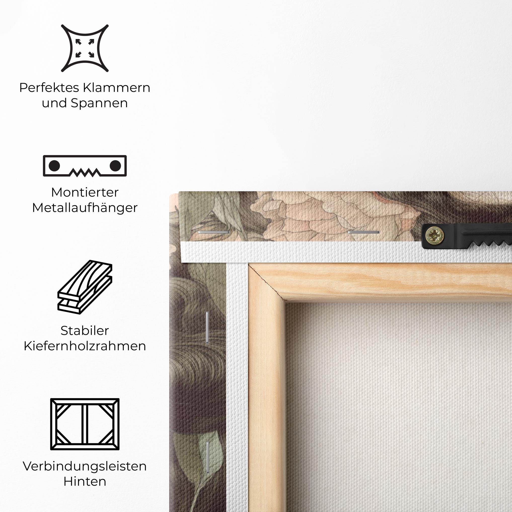 Leinwandbild Beautiful Vintage Portrait mockup 5