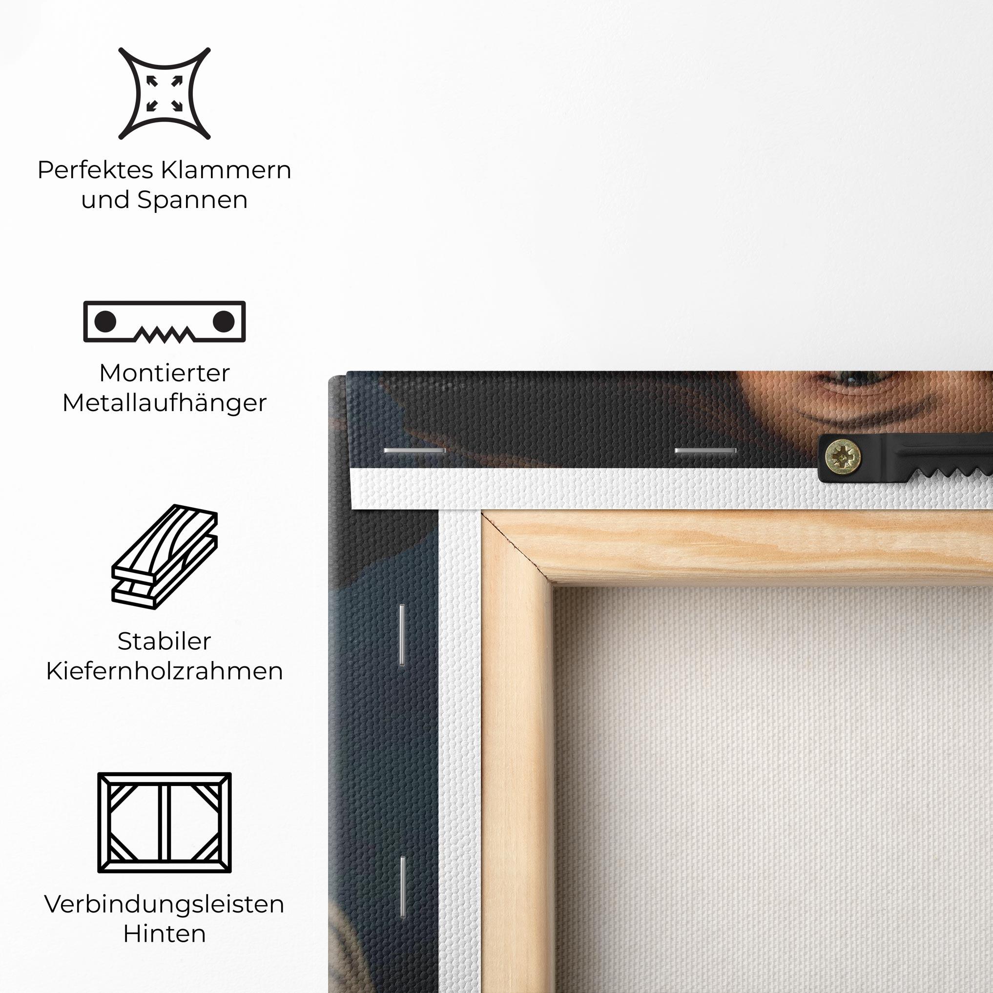 Leinwandbild Brown Vintage Hat mockup 5