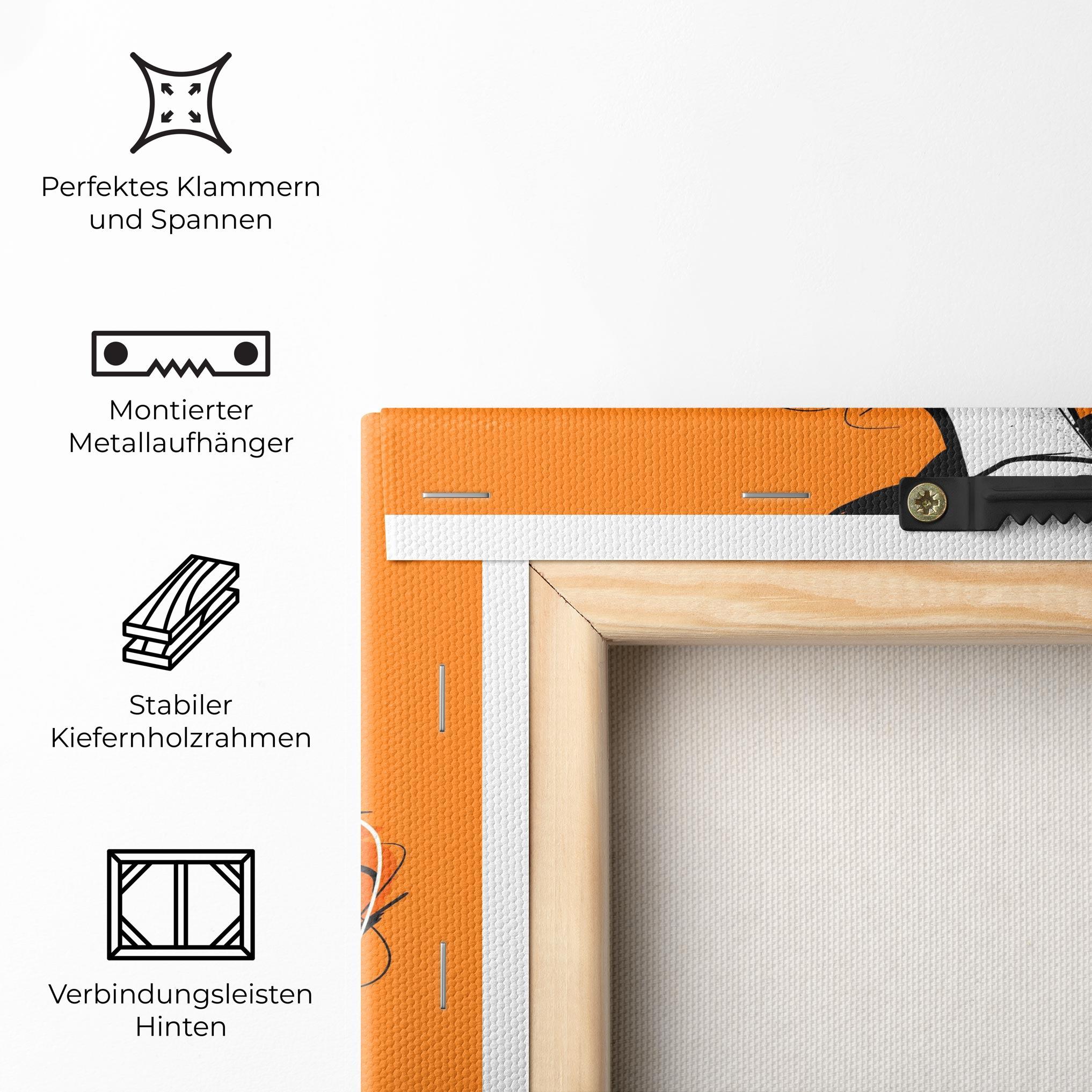 Leinwandbild Old Orange Dress mockup 5