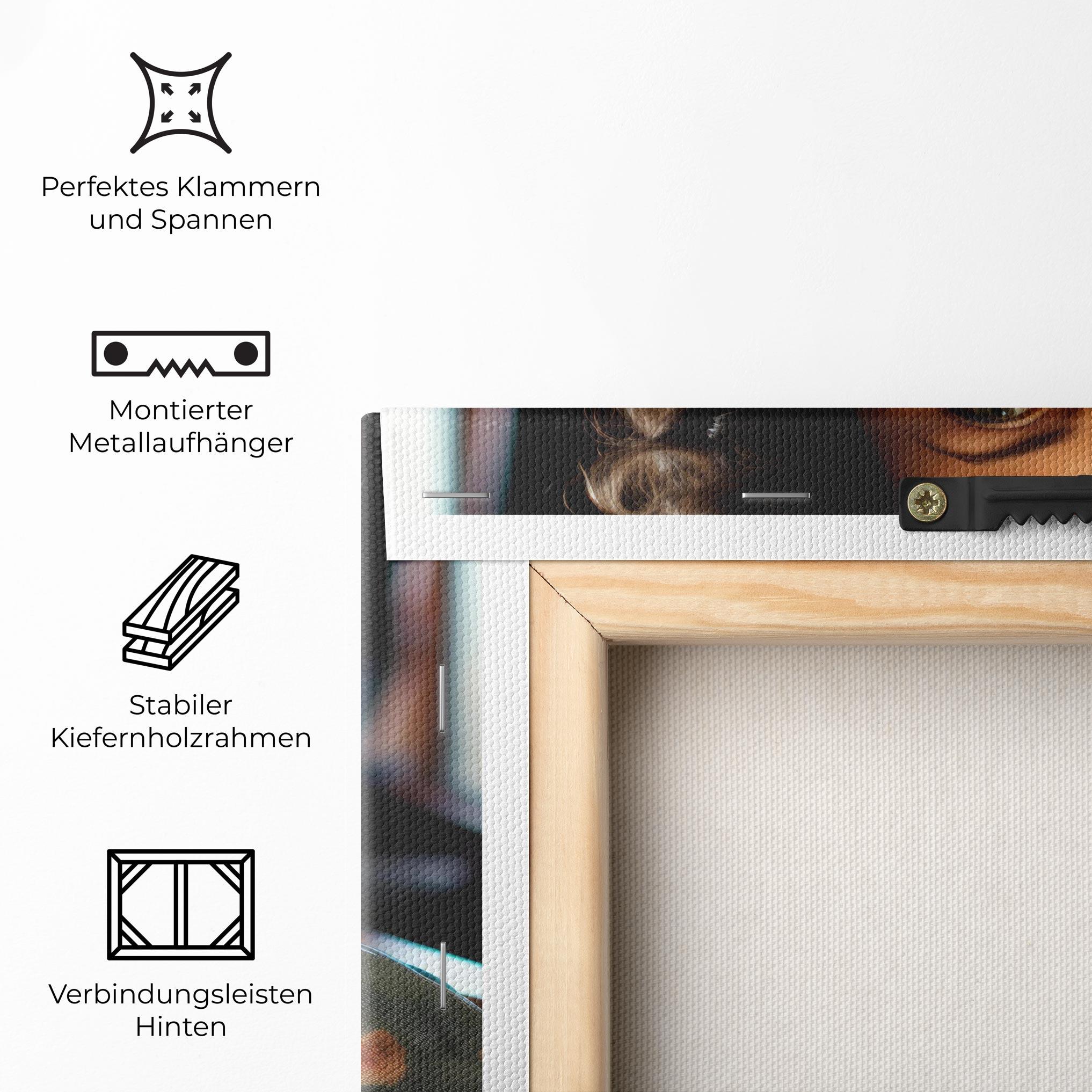 Leinwandbild Pink Flowers Dress mockup 5