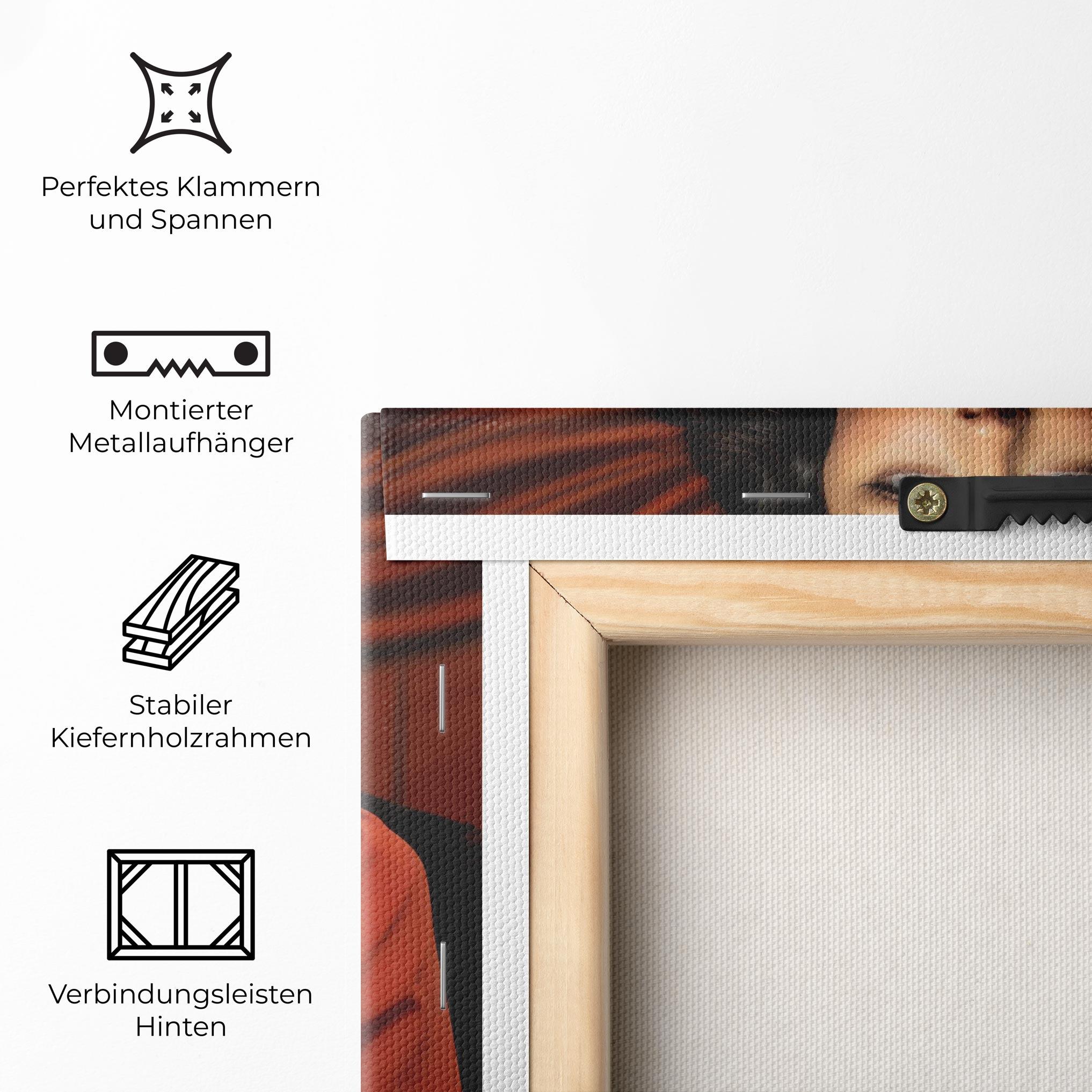 Leinwandbild Pretty Red Blouse mockup 5