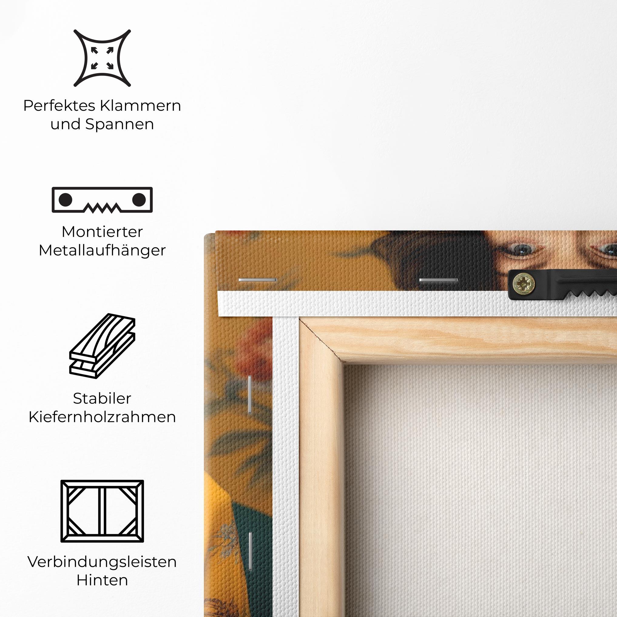 Leinwandbild Yellow Red Dress mockup 5