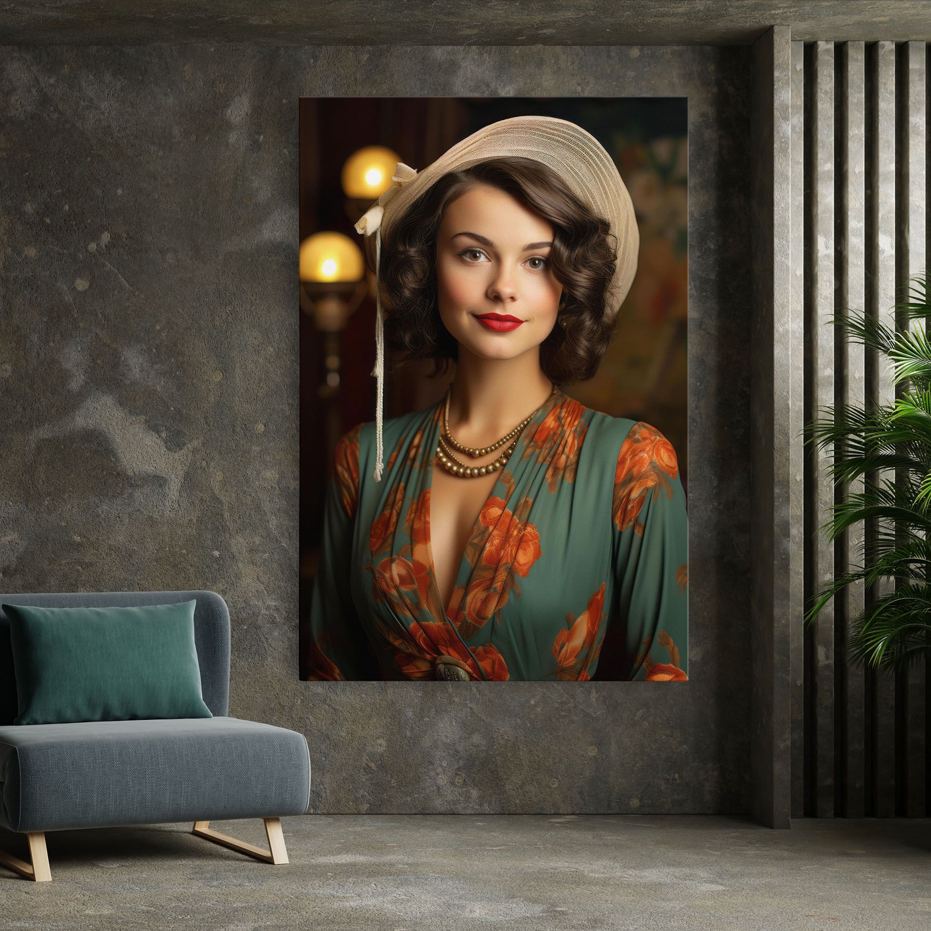 Green Orange Blouse mockup 7