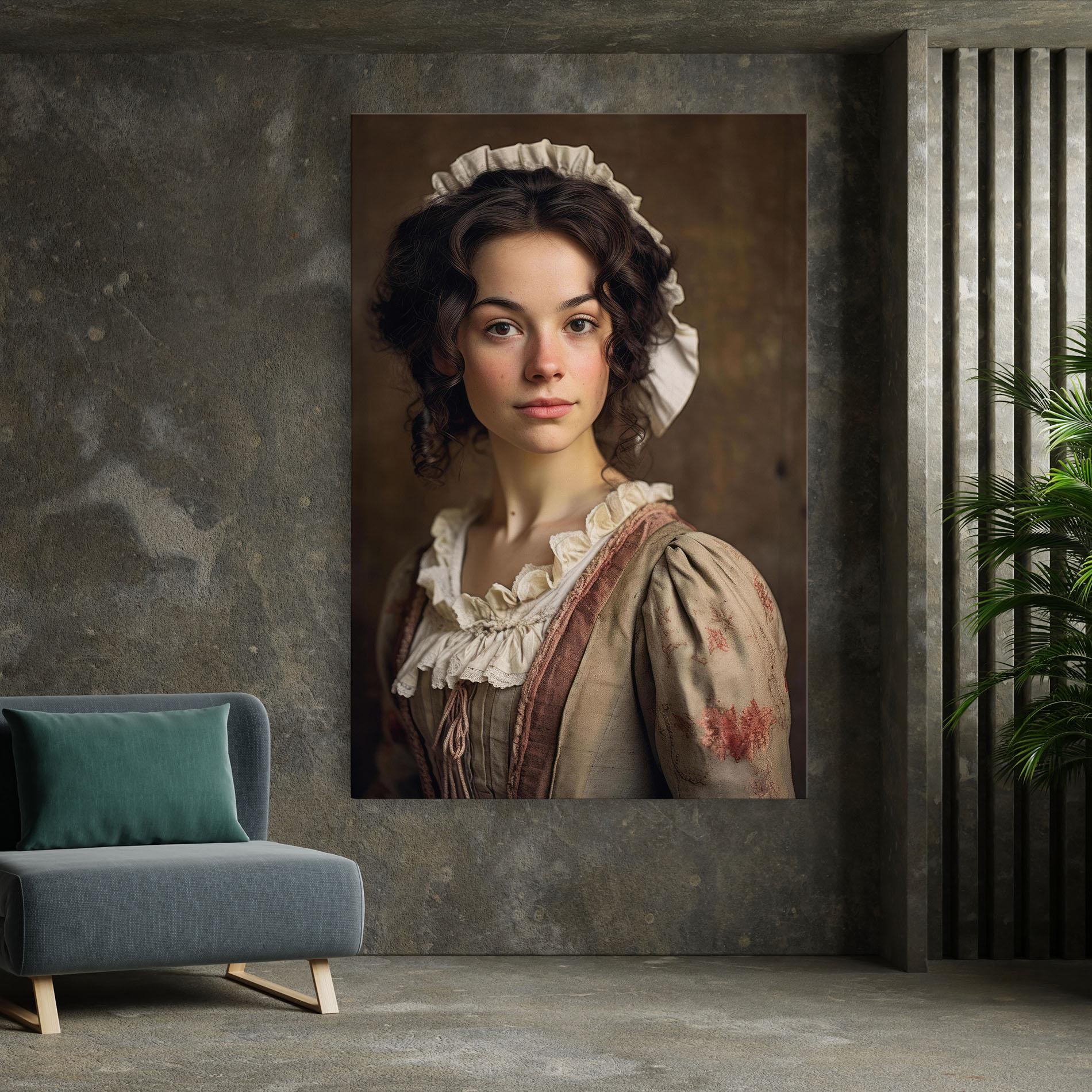 Leinwandbild Light Green Dress mockup 7