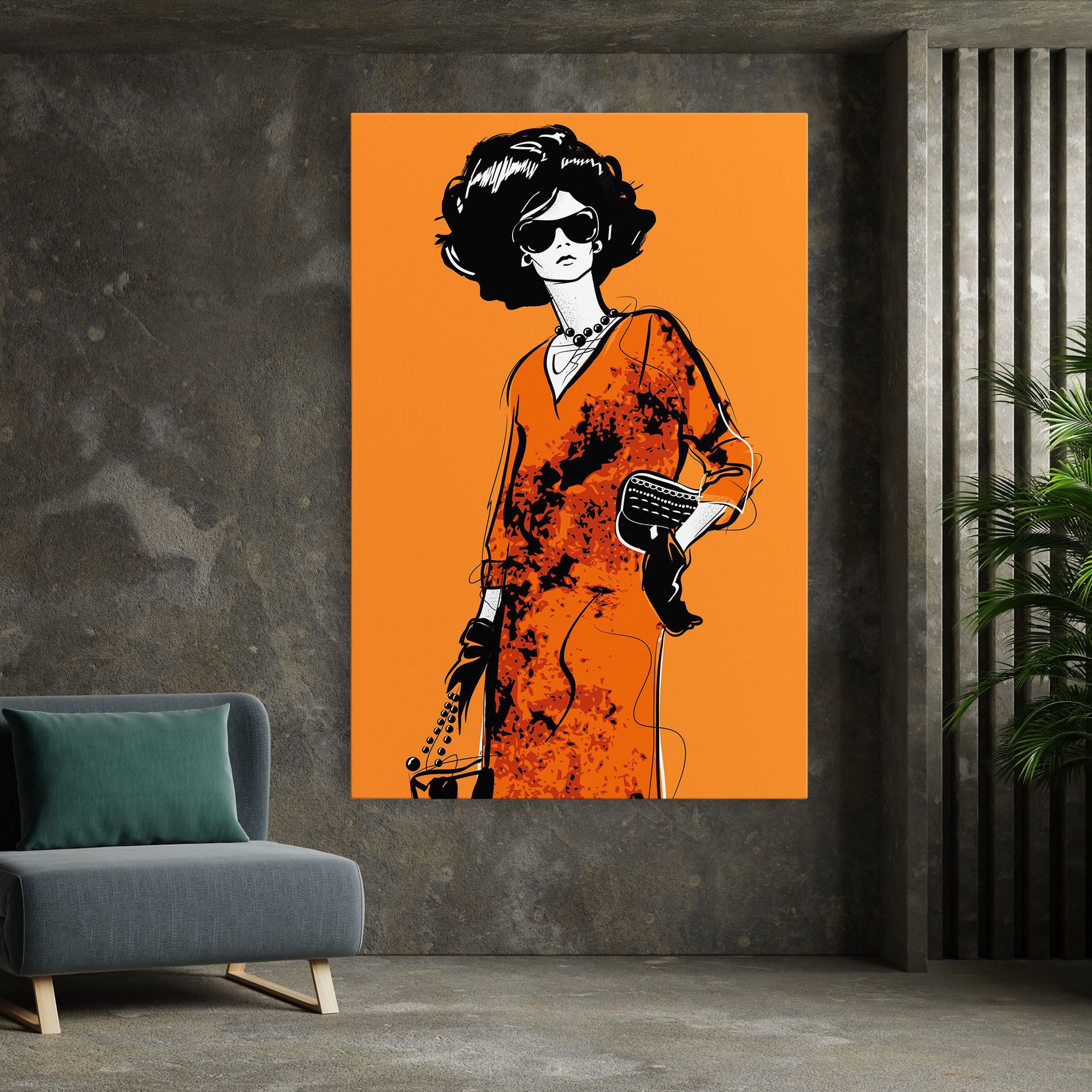 Old Orange Dress mockup 7