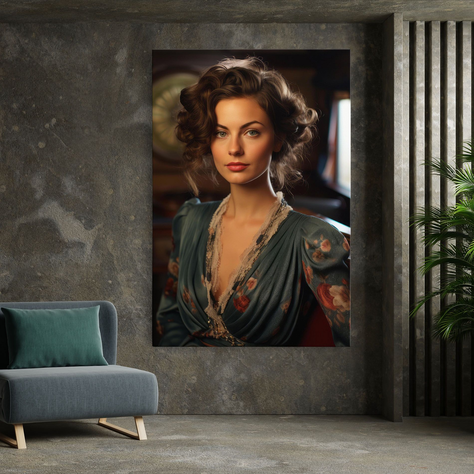 Pink Flowers Dress mockup 7