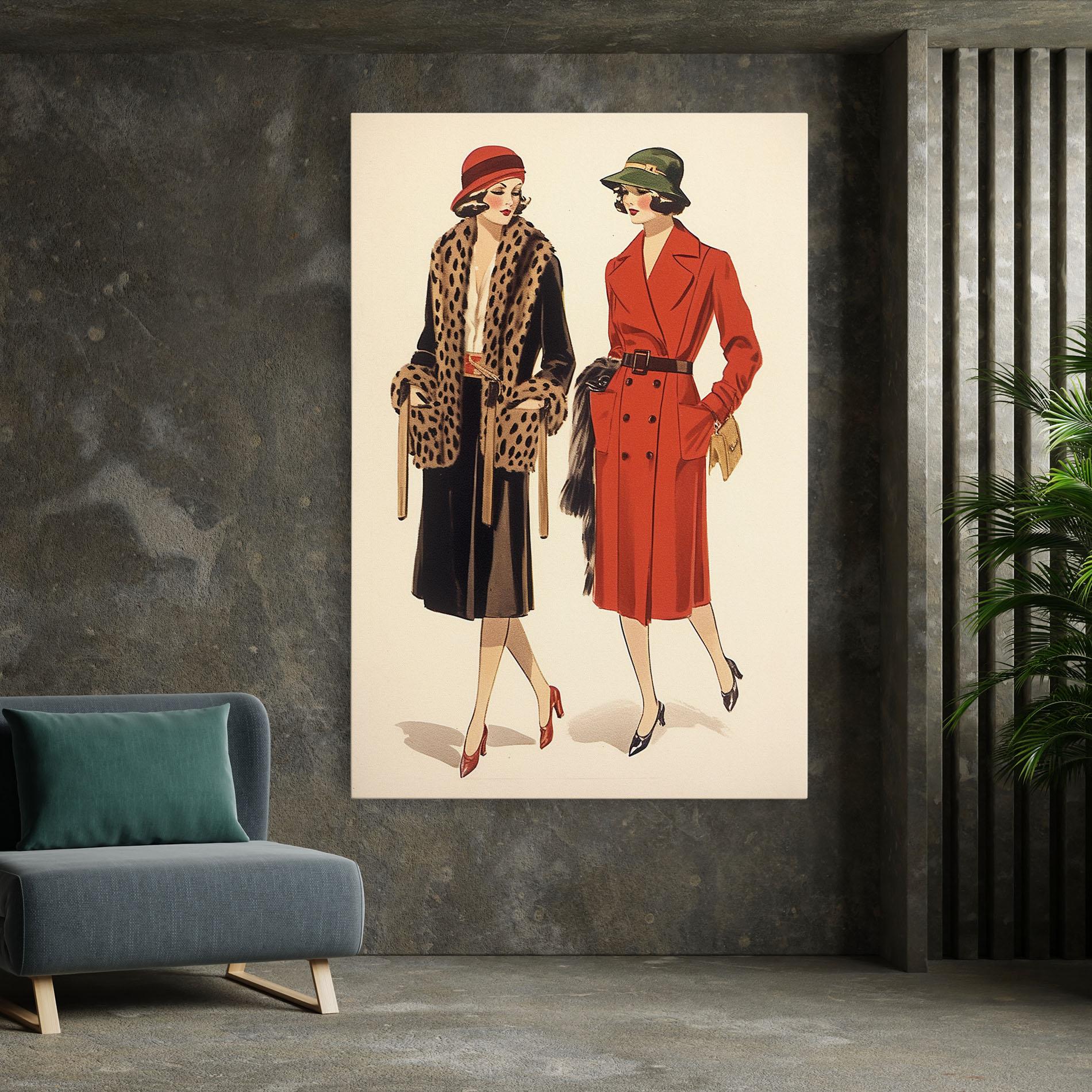 Leinwandbild Vintage Side By Side mockup 7