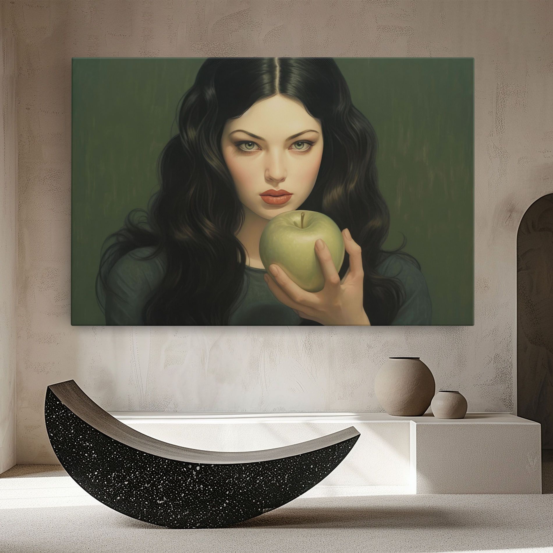 Green Apple Painting mockup 8