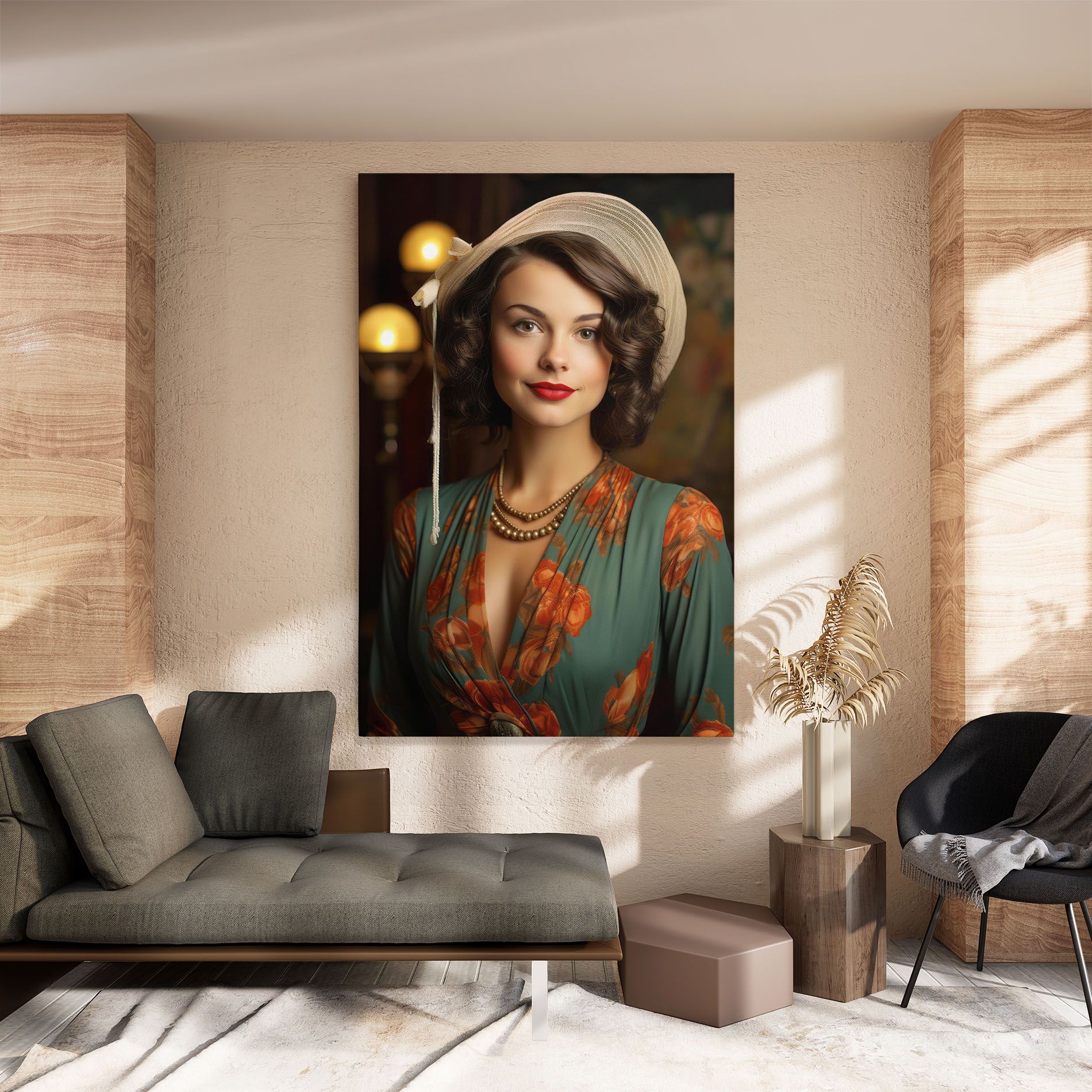 Green Orange Blouse mockup 8