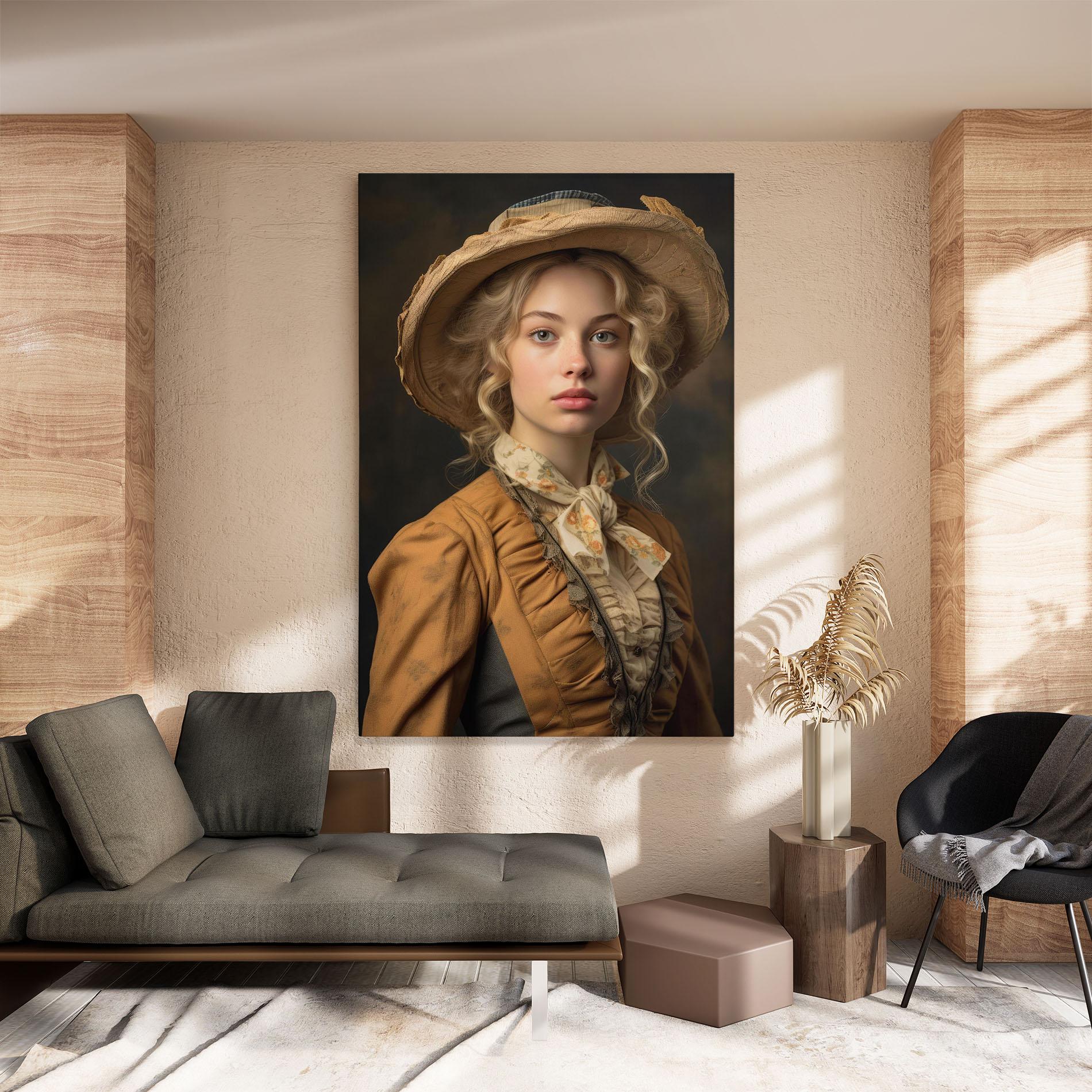 Leinwandbild Pretty Vintage Blonde mockup 8