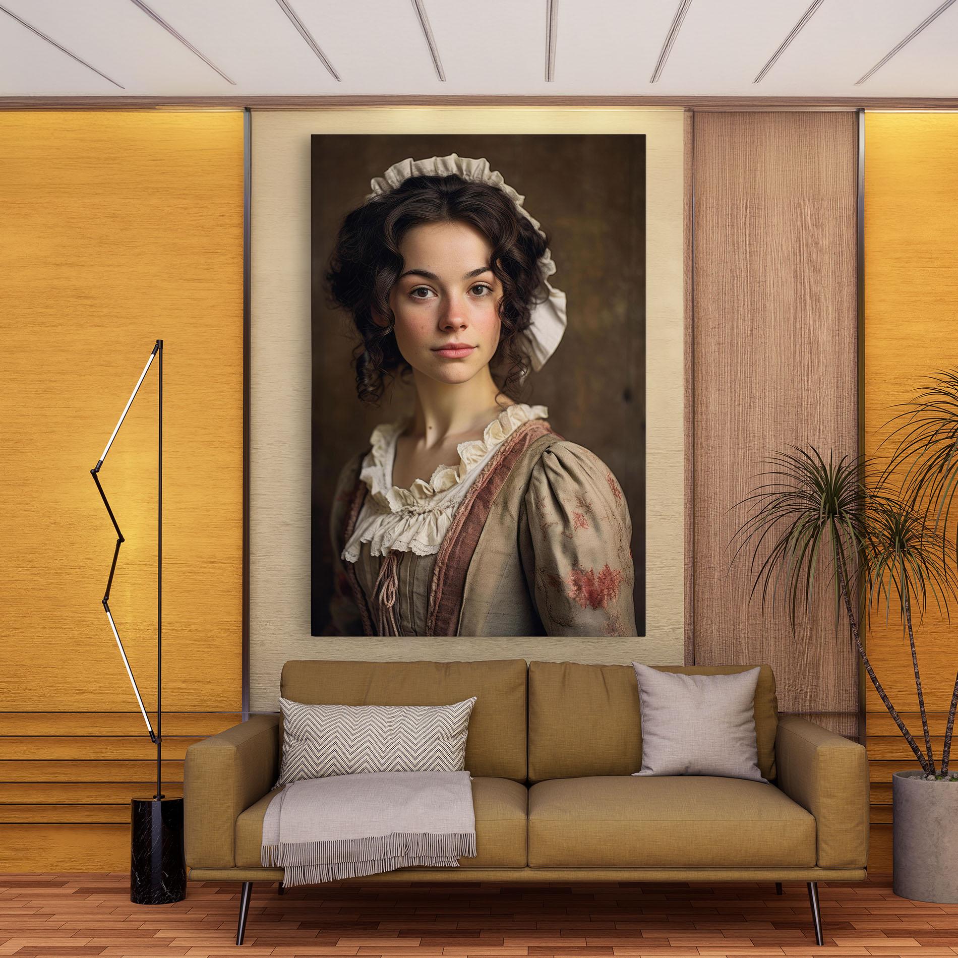 Leinwandbild Light Green Dress mockup 9