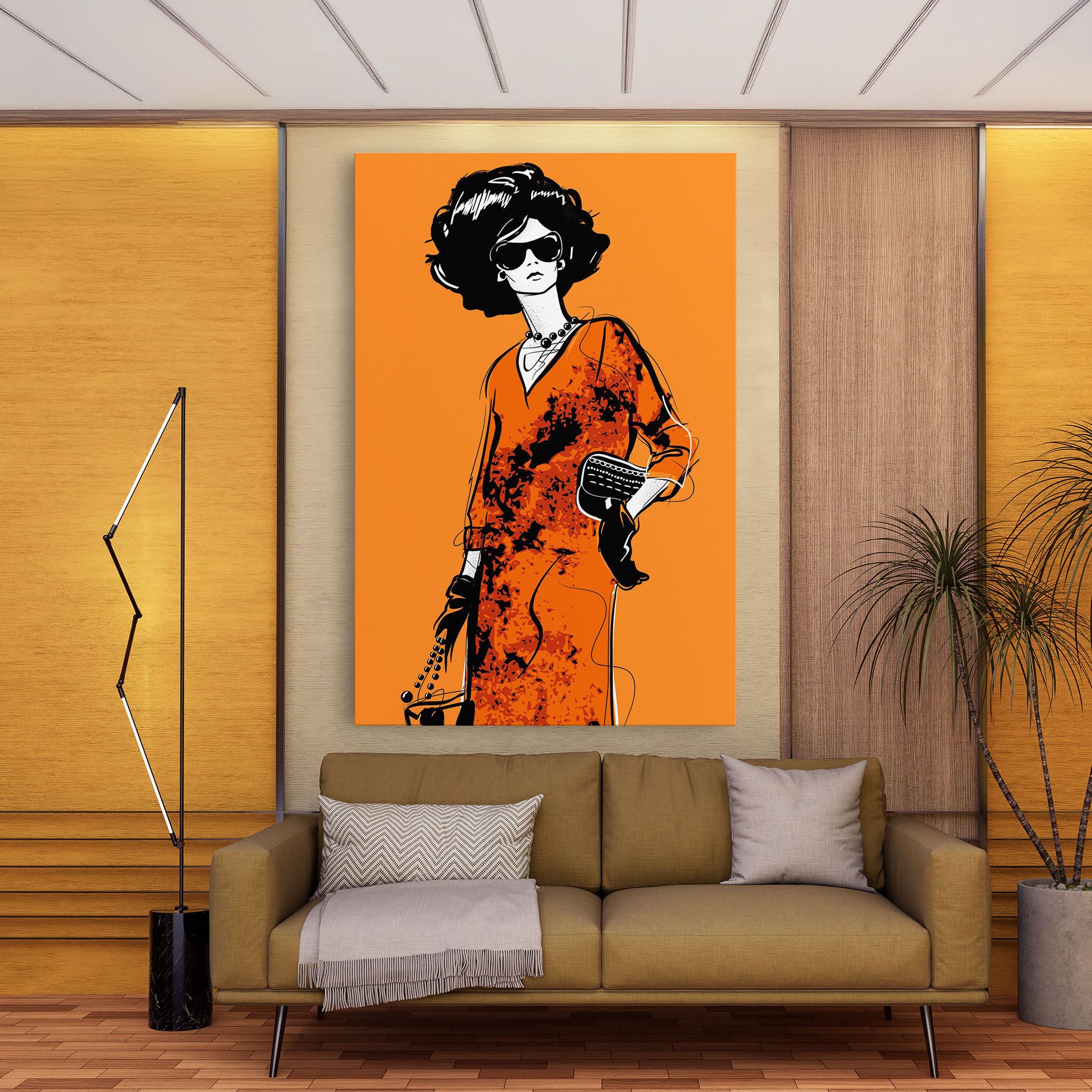 Old Orange Dress mockup 9