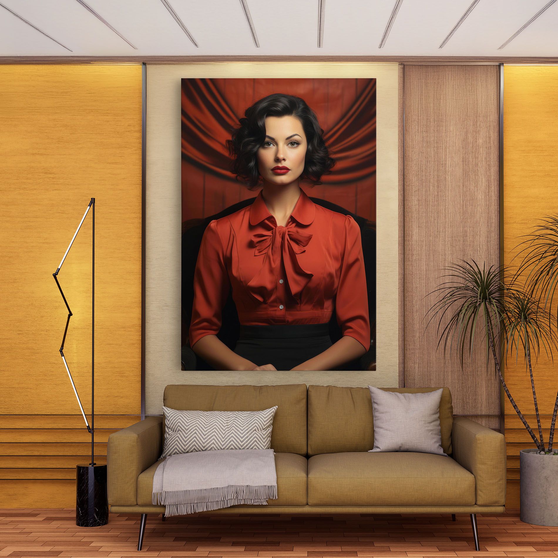 Pretty Red Blouse mockup 9