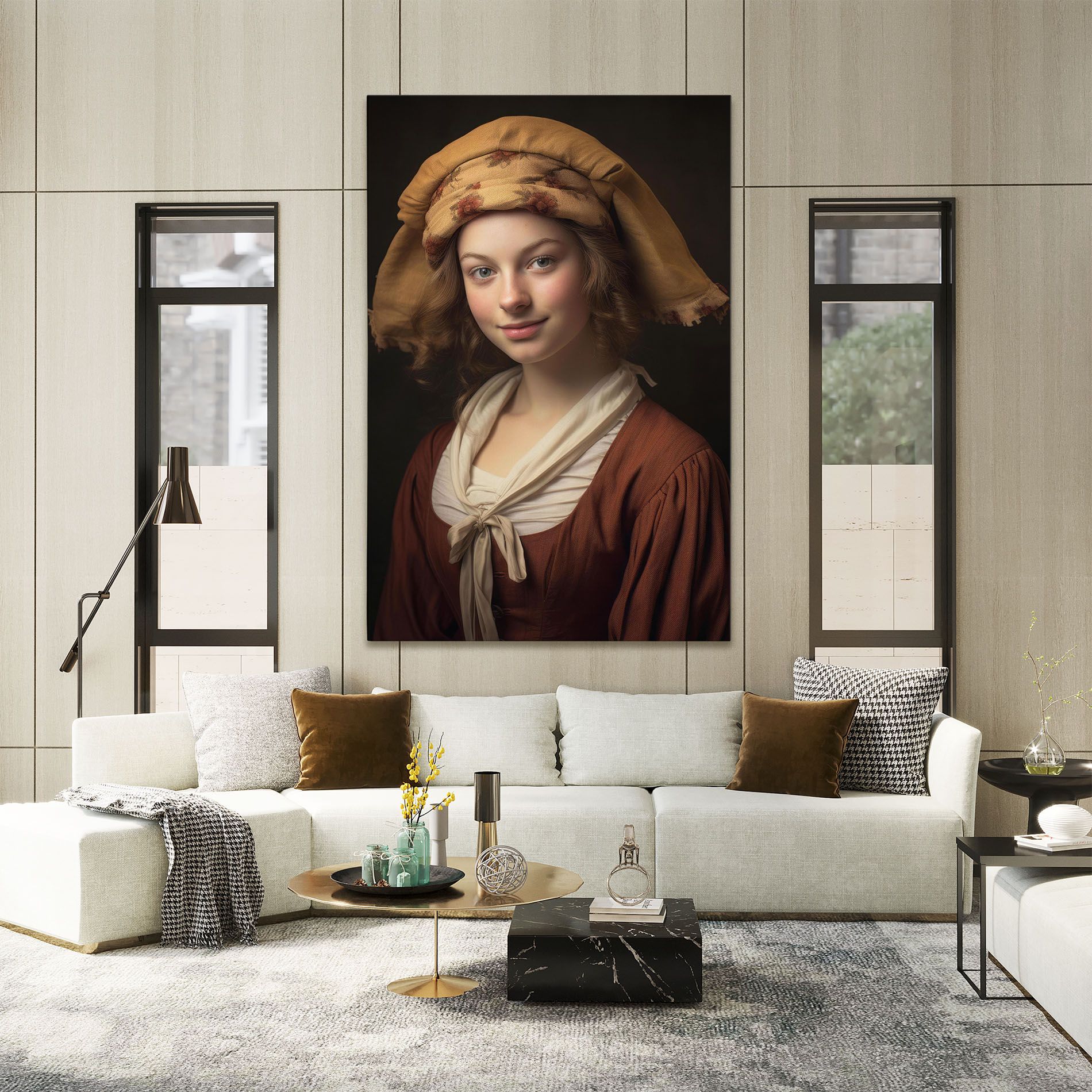 Young Vintage Woman mockup 2