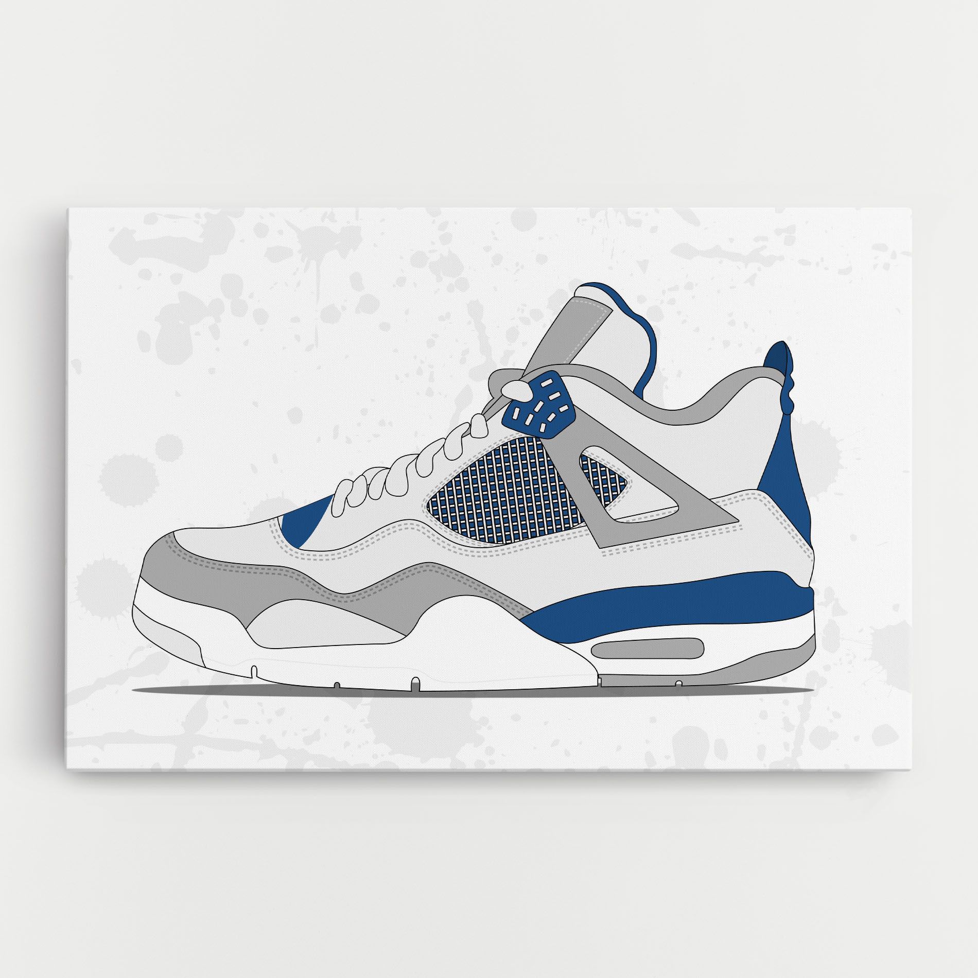 Blue Grey Sneakers mockup 0