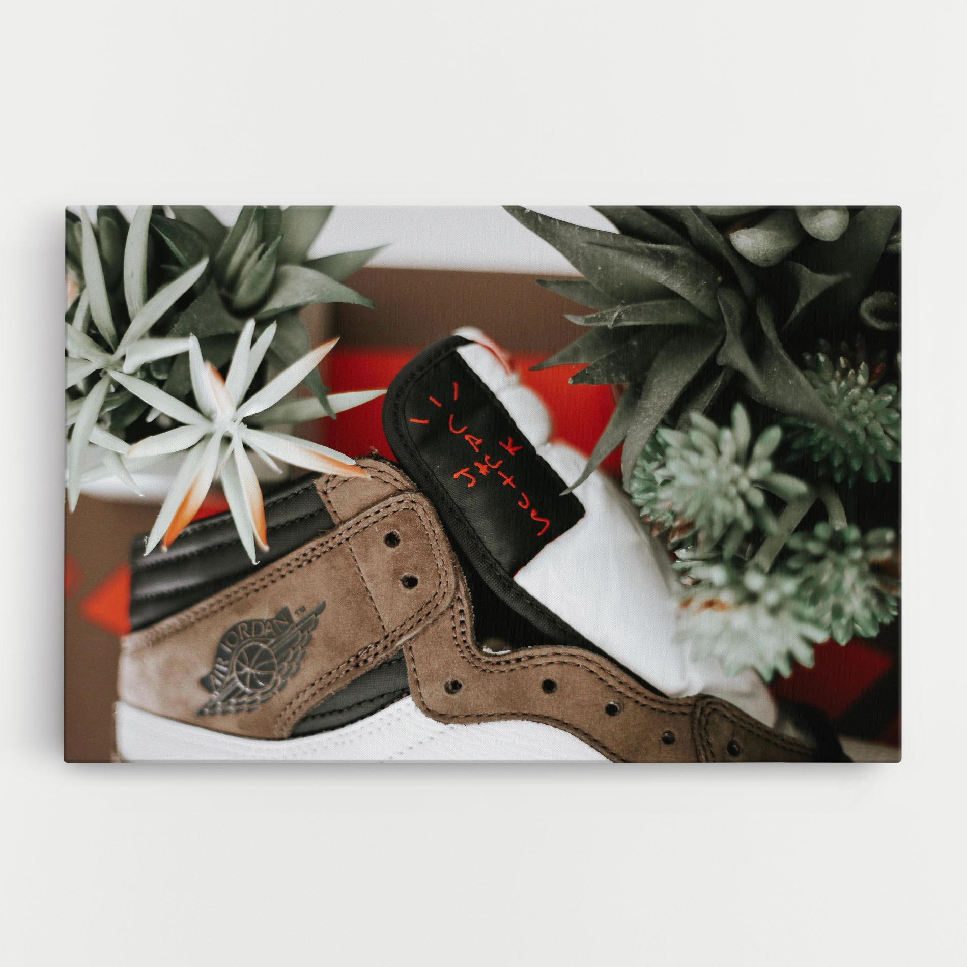 Leinwandbild Brown Air Jordan mockup 0