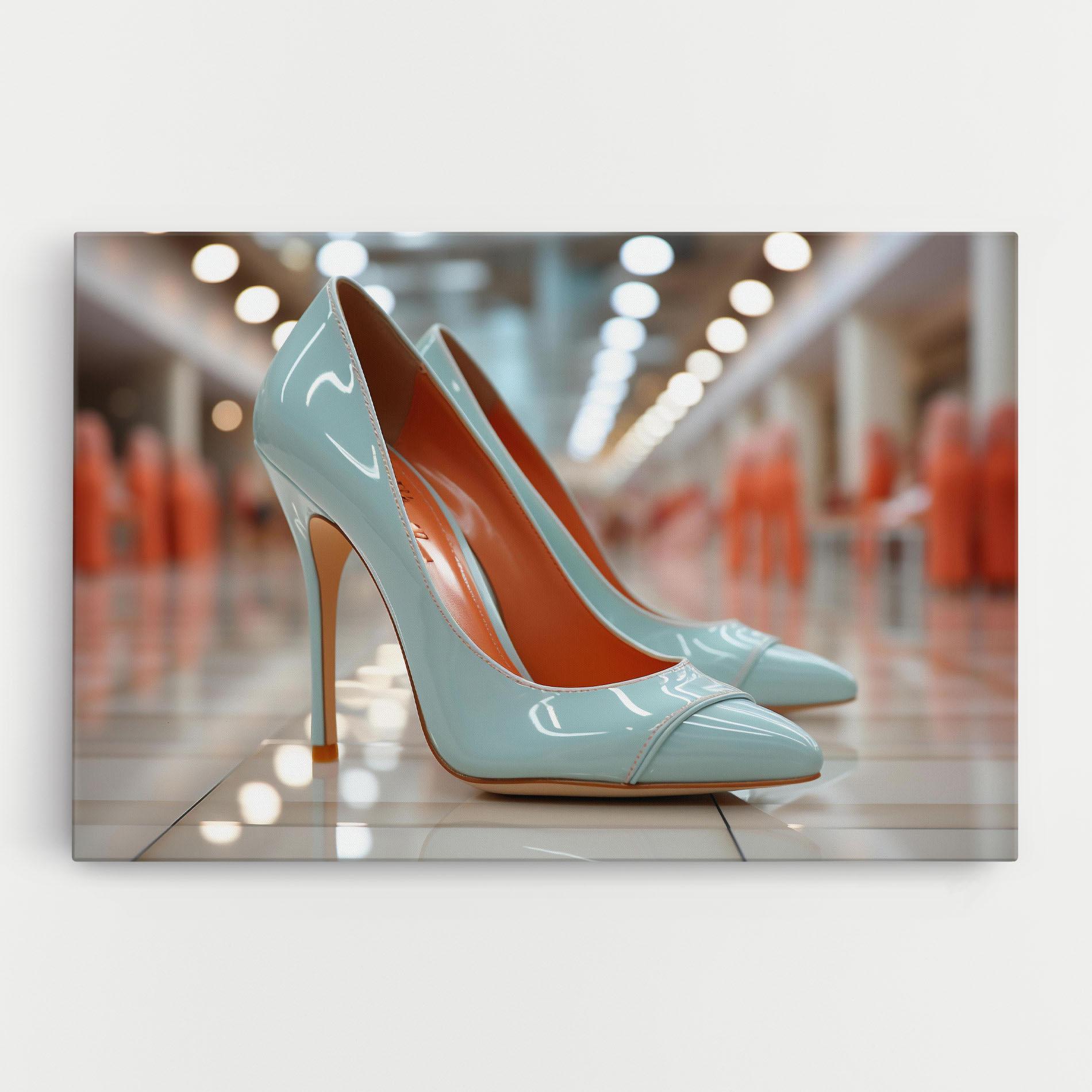 Leinwandbild Light Blue Heels mockup 0