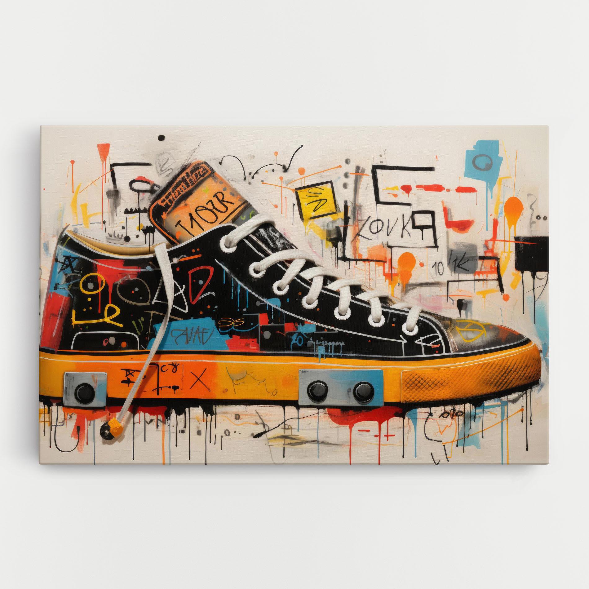 Leinwandbild Teenager Sneakers mockup 0