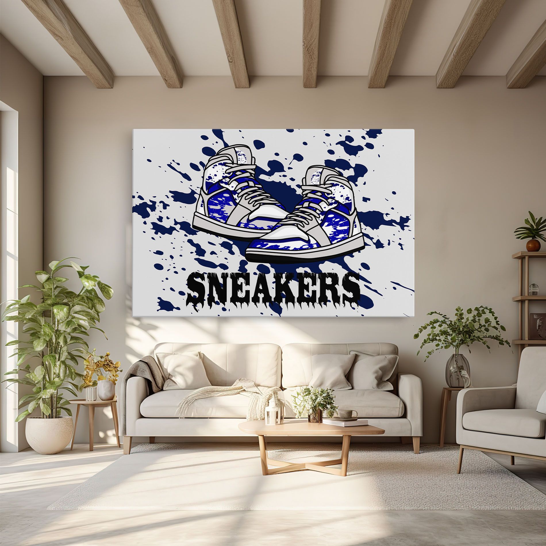 Dark Blue Sneakers mockup 6