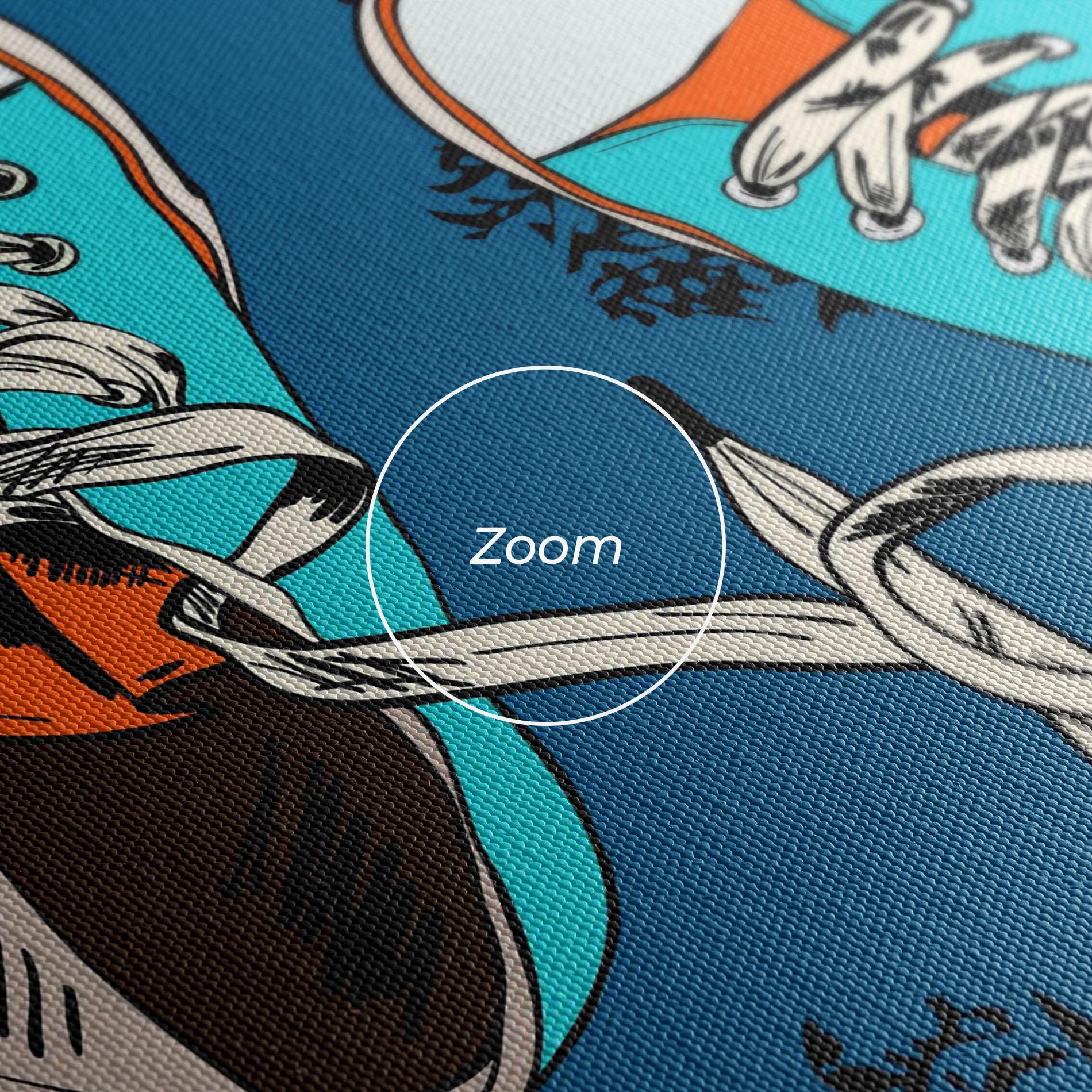 Leinwandbild Blue Shoes Splash mockup 3