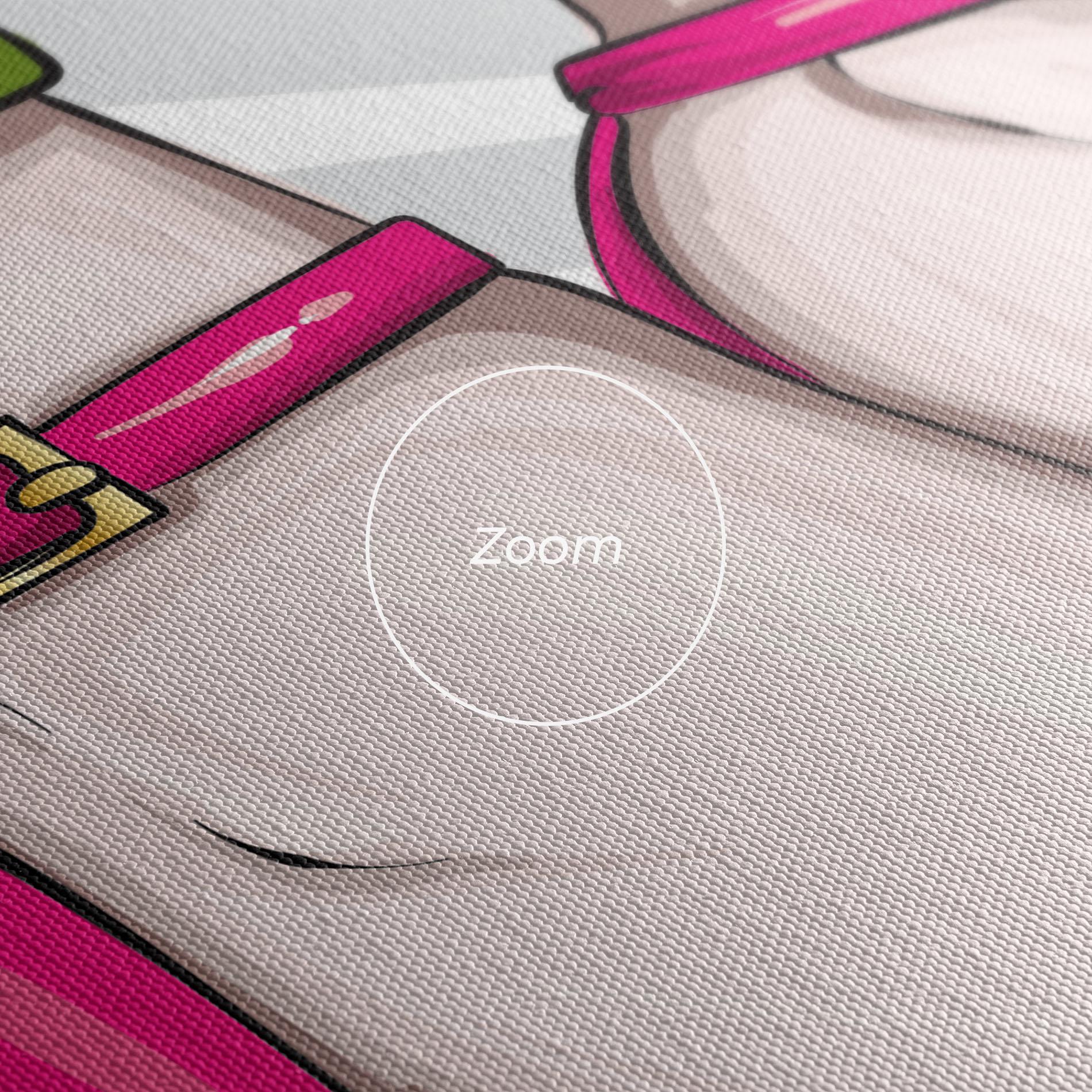 Leinwandbild Green Nails mockup 3