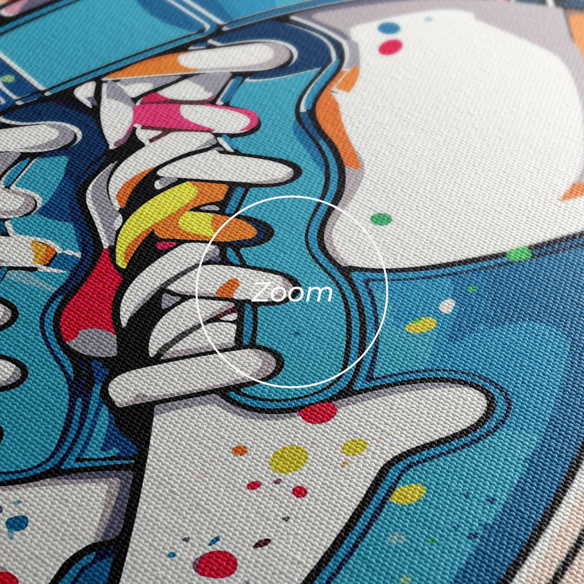 Leinwandbild Shoes Splash Color mockup 3