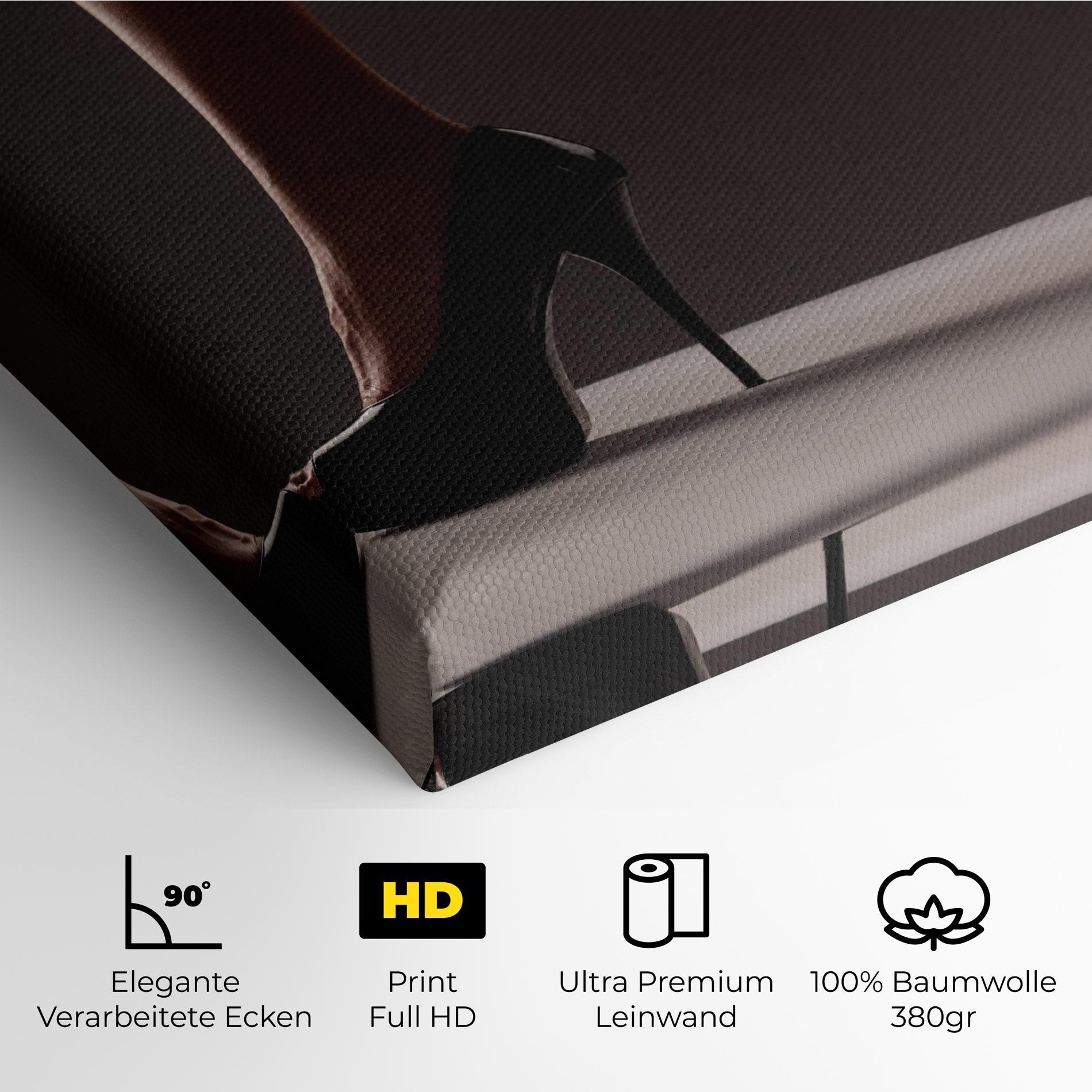 Leinwandbild Black High Heels mockup 4