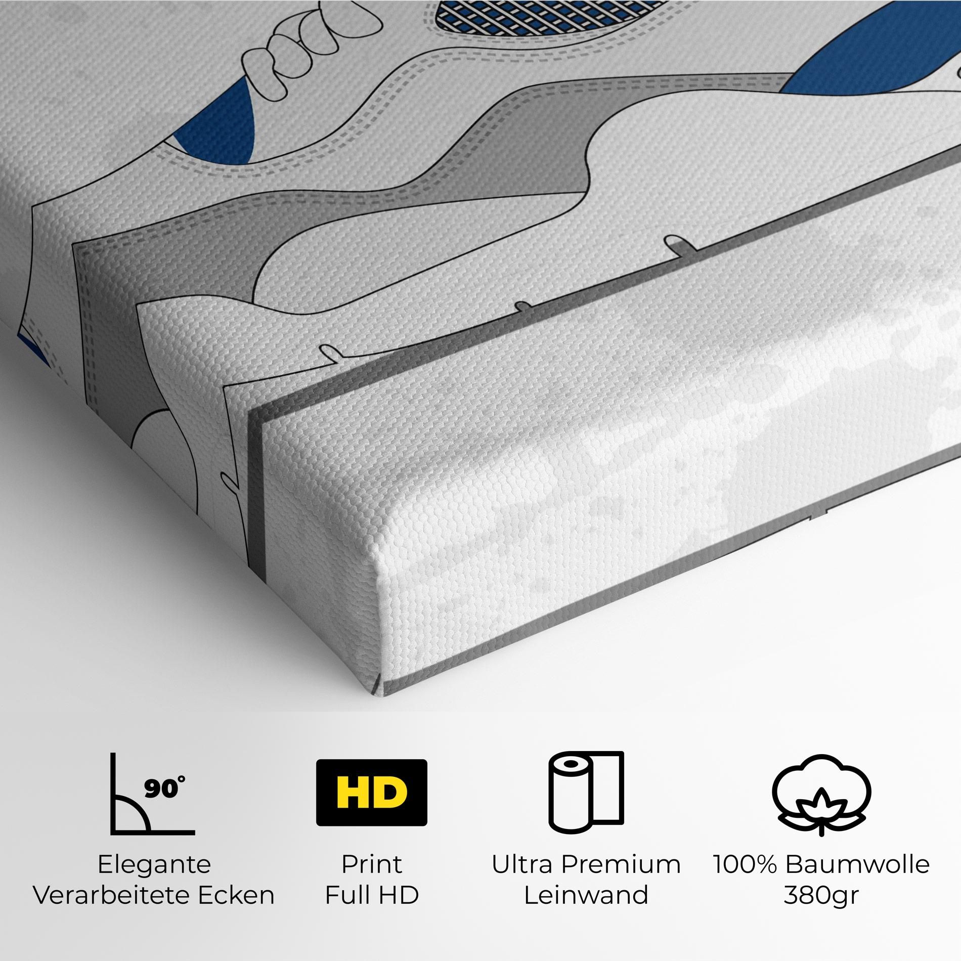 Blue Grey Sneakers mockup 4