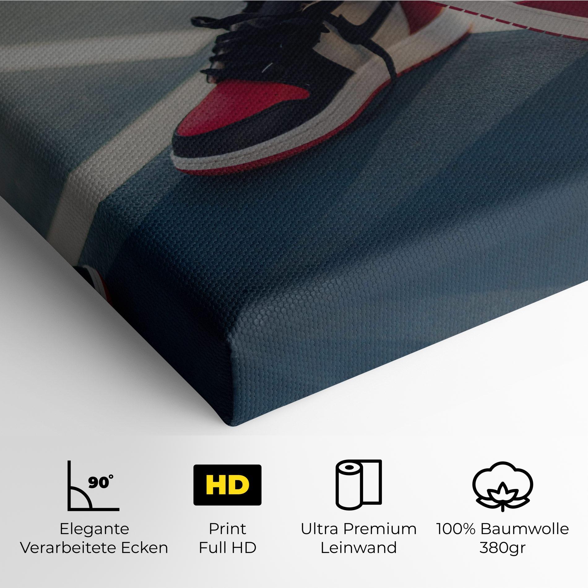 Leinwandbild Cool Nike Red Jordan Air mockup 4