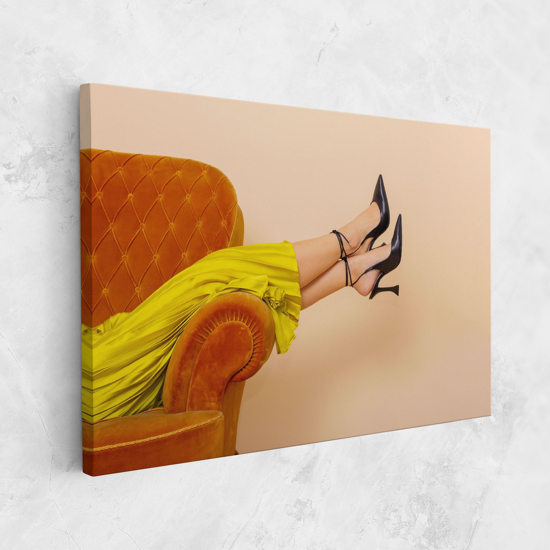 Black Heals On Cream mockup 1